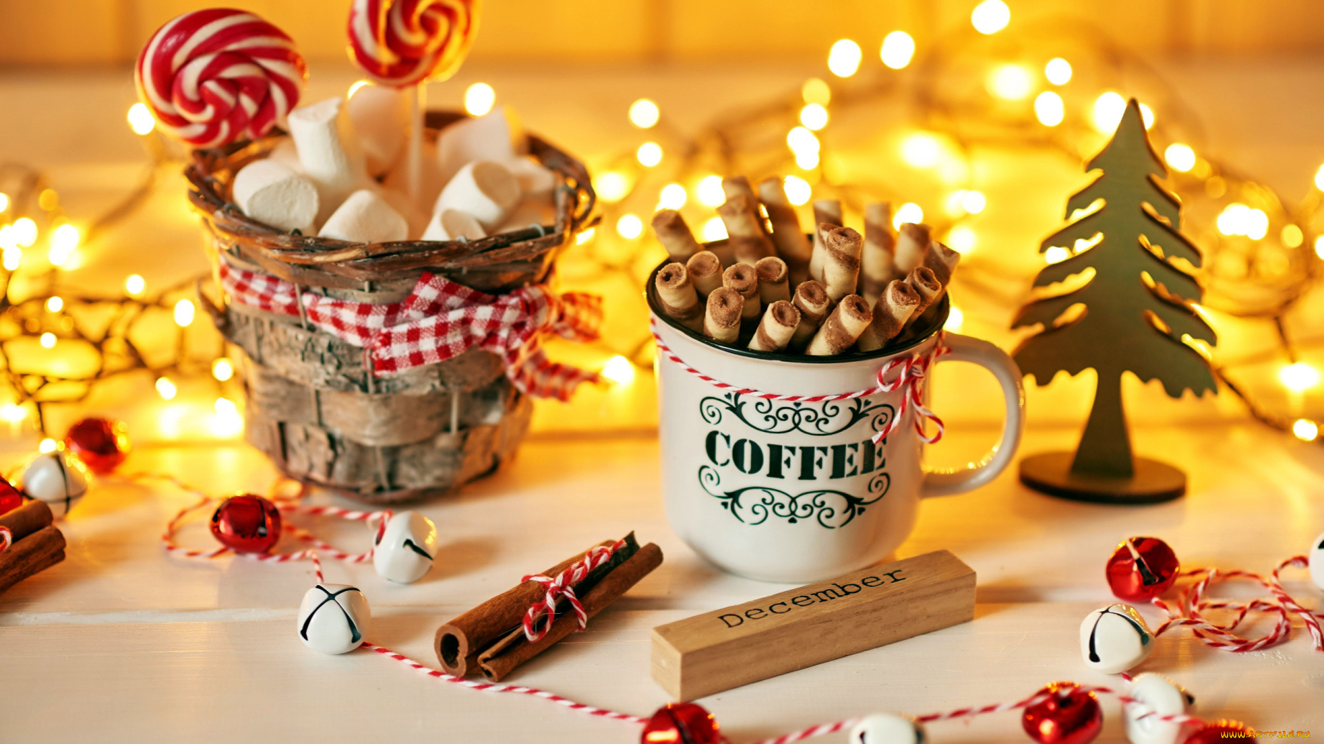 праздничные, угощения, леденцы, маршмеллоу, корица