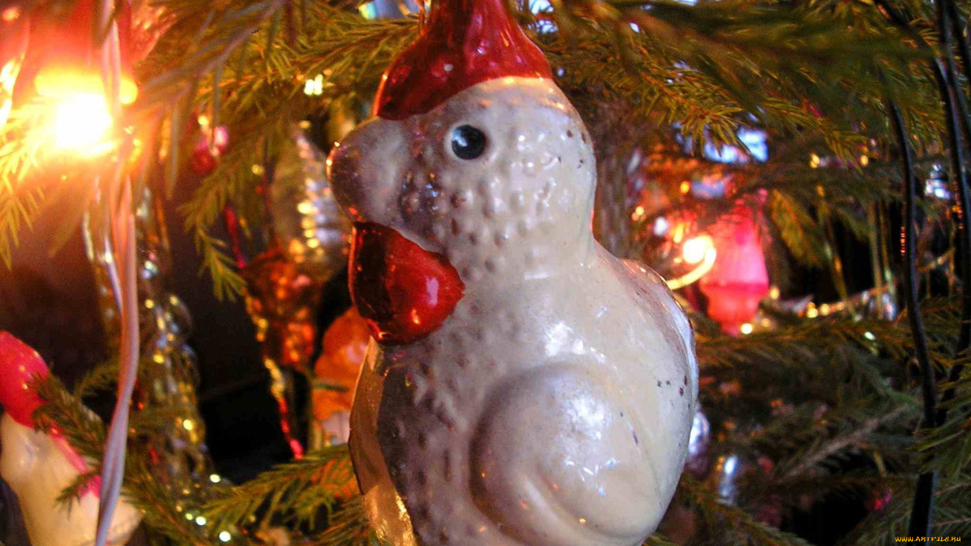 праздничные, украшения, ёлка, гирлянда, игрушки