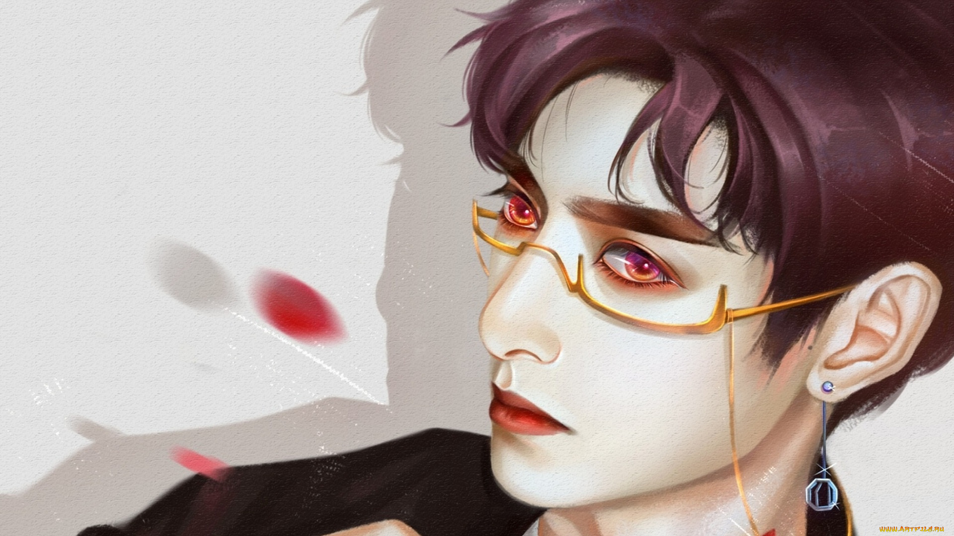 рисованное, люди, ван, хаосюань, wang, hao, xuan