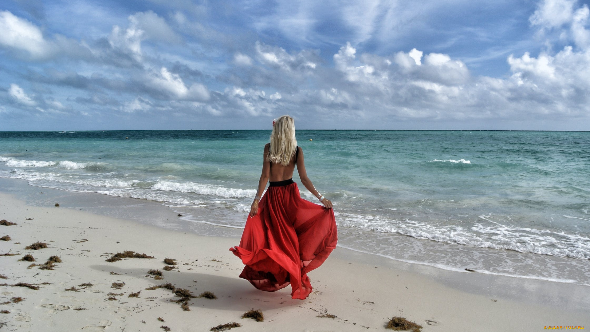 девушки, -, блондинки, , светловолосые, море, пляж, блондинка