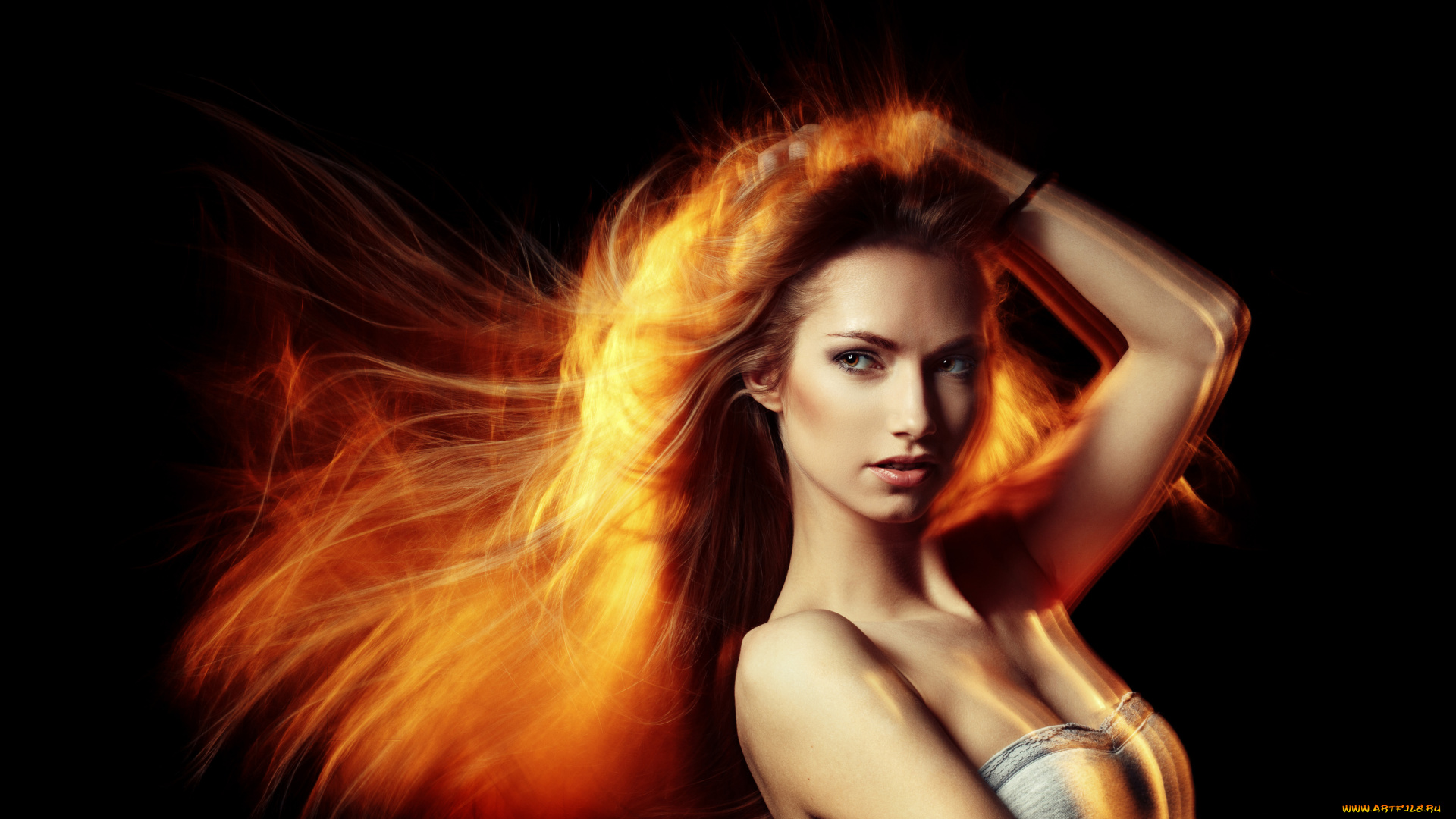 девушки, -, лица, , портреты, красивая, девушка