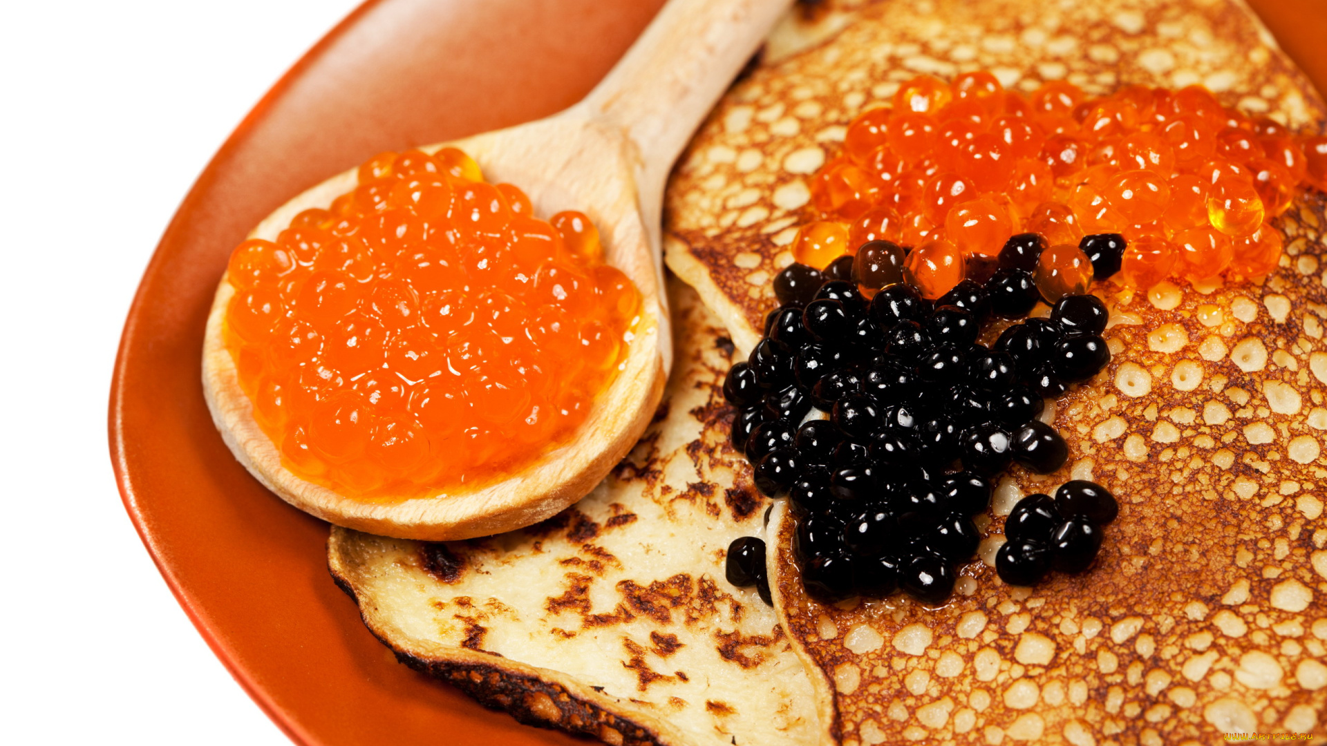 еда, икра, блины, красная, черная, деликатес