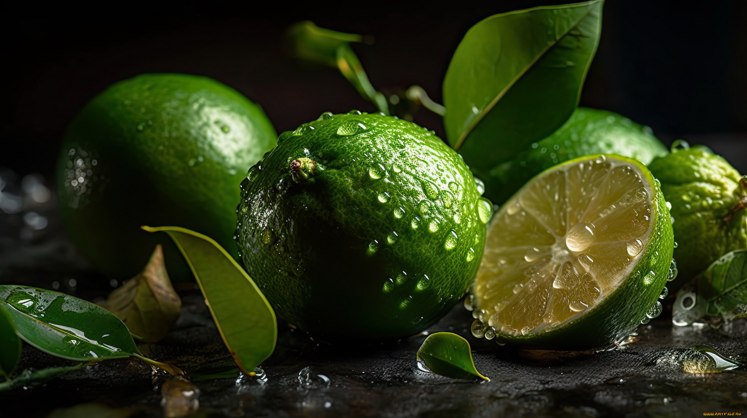 еда, цитрусы, лаймы