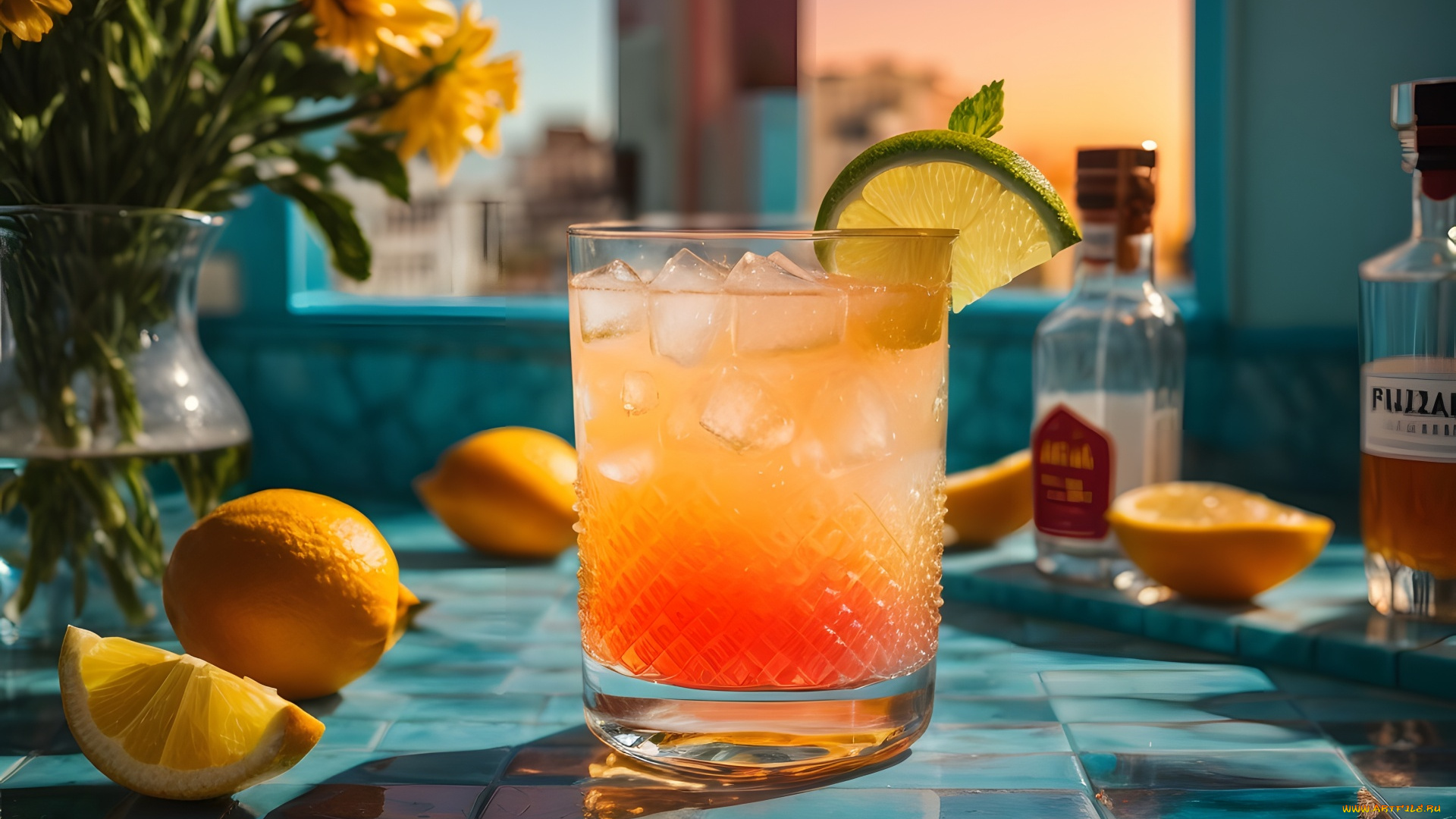 3д, графика, еда-, food, коктейль