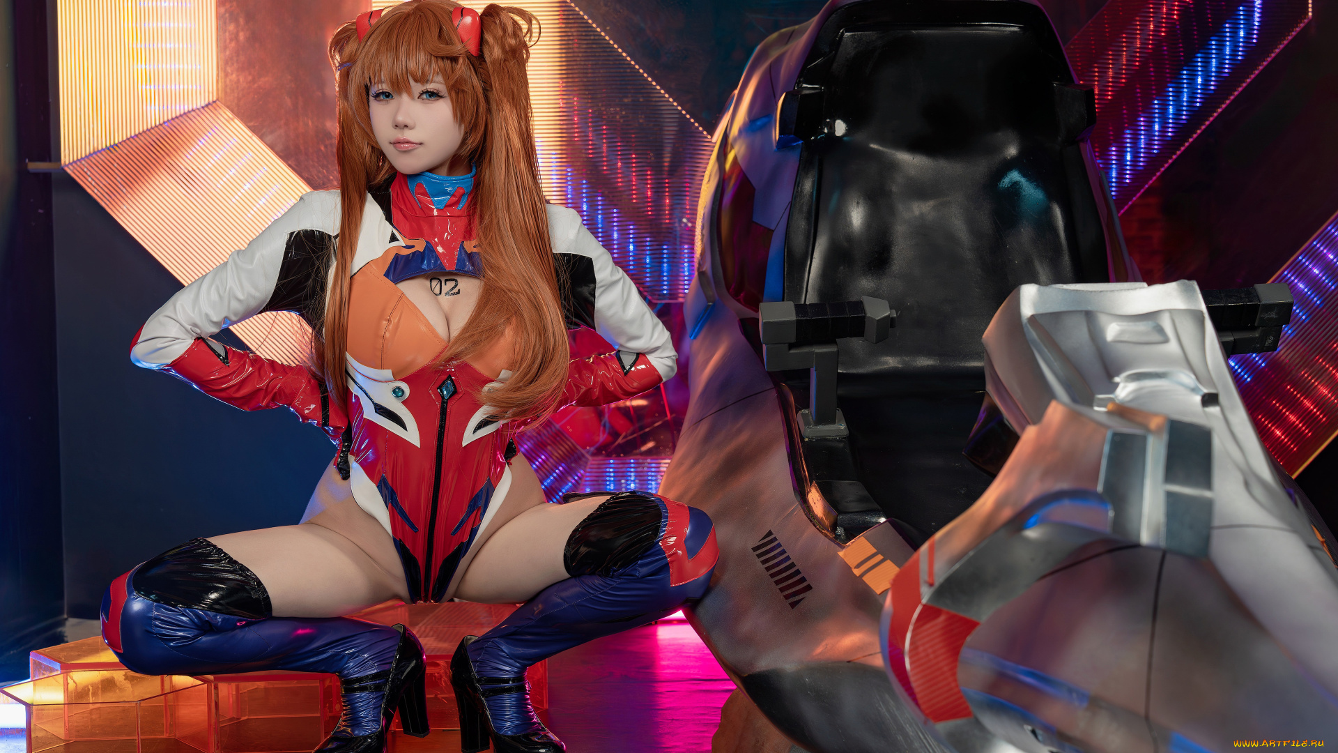 девушки, -, креатив, , косплей, asuka, langley, evangelion