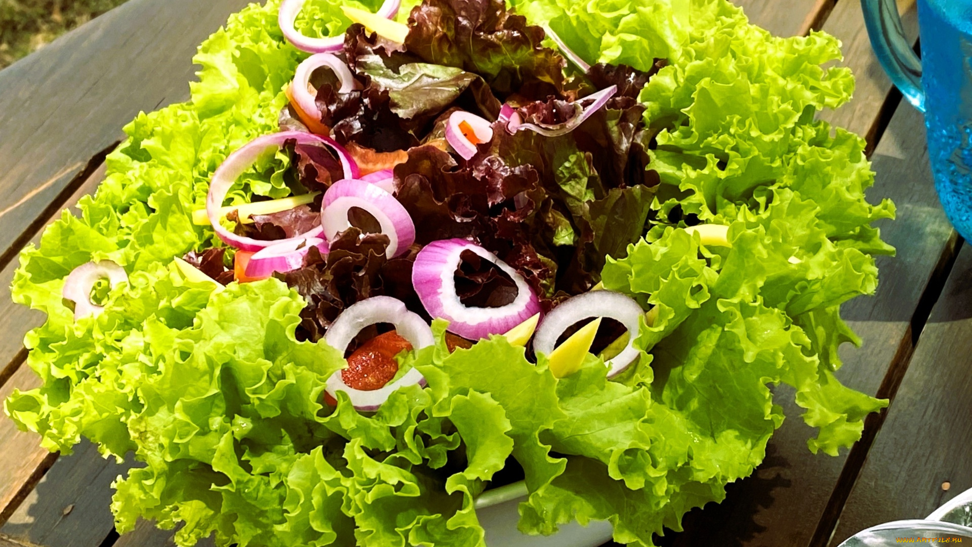 еда, салаты, , закуски, салат, лук