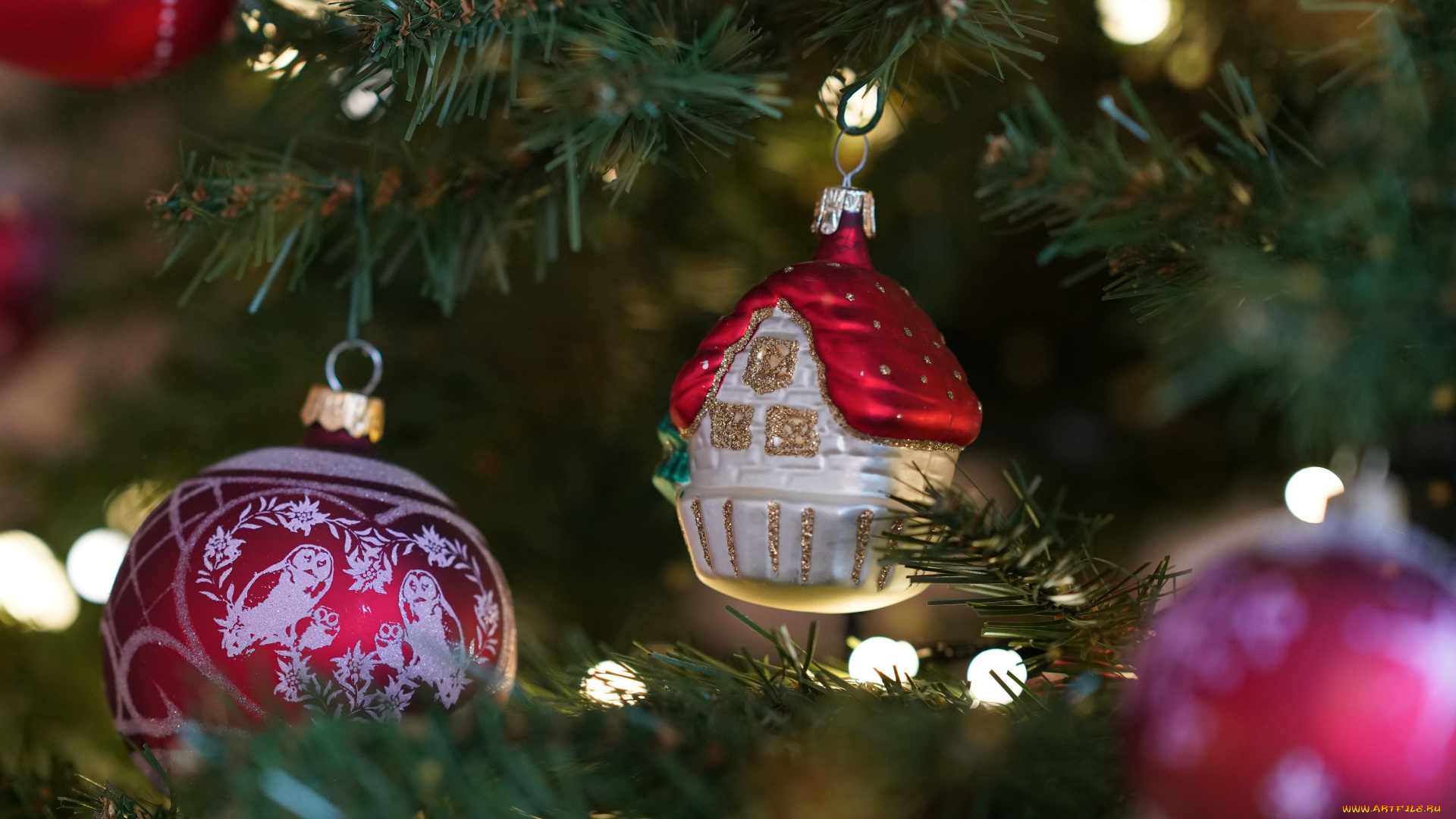 праздничные, украшения, домик