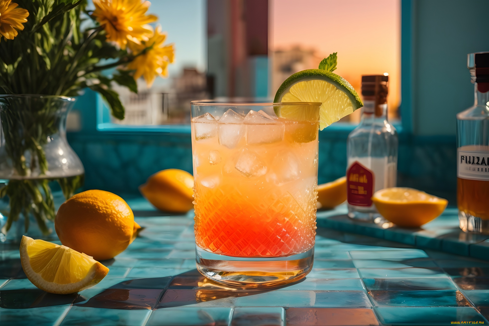 3д, графика, еда-, food, коктейль