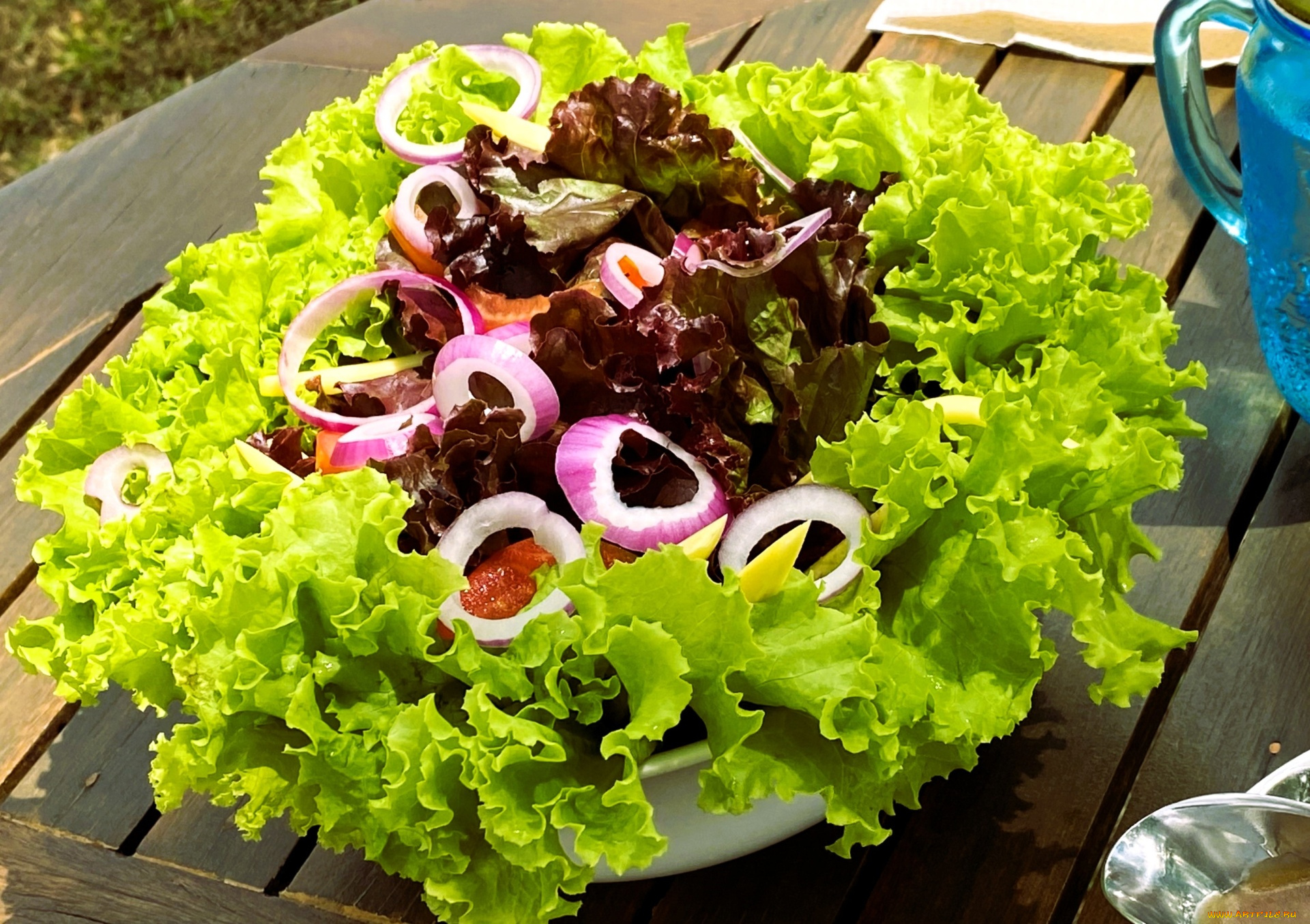 еда, салаты, , закуски, салат, лук