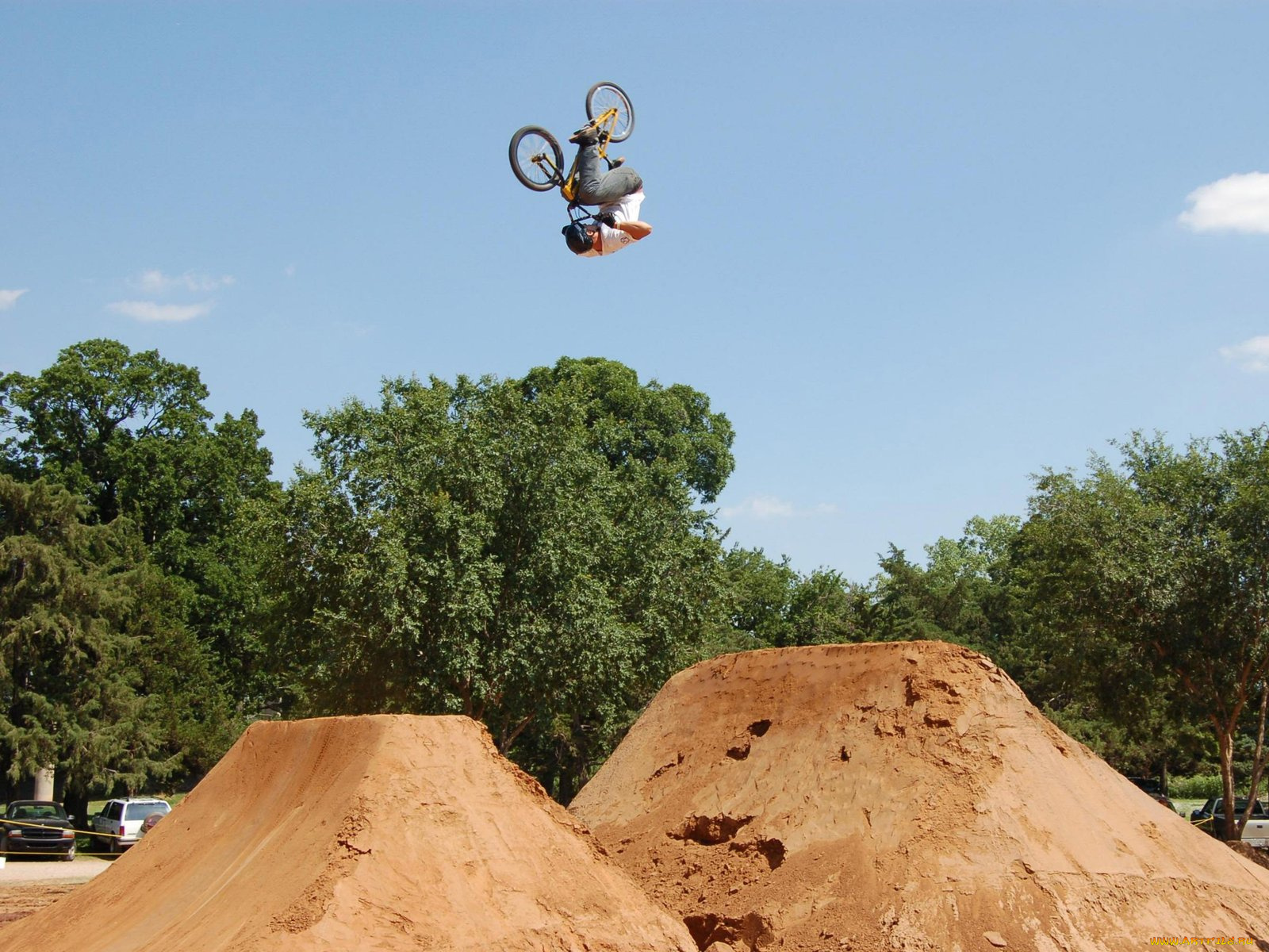 doing, front, flip, спорт, bmx