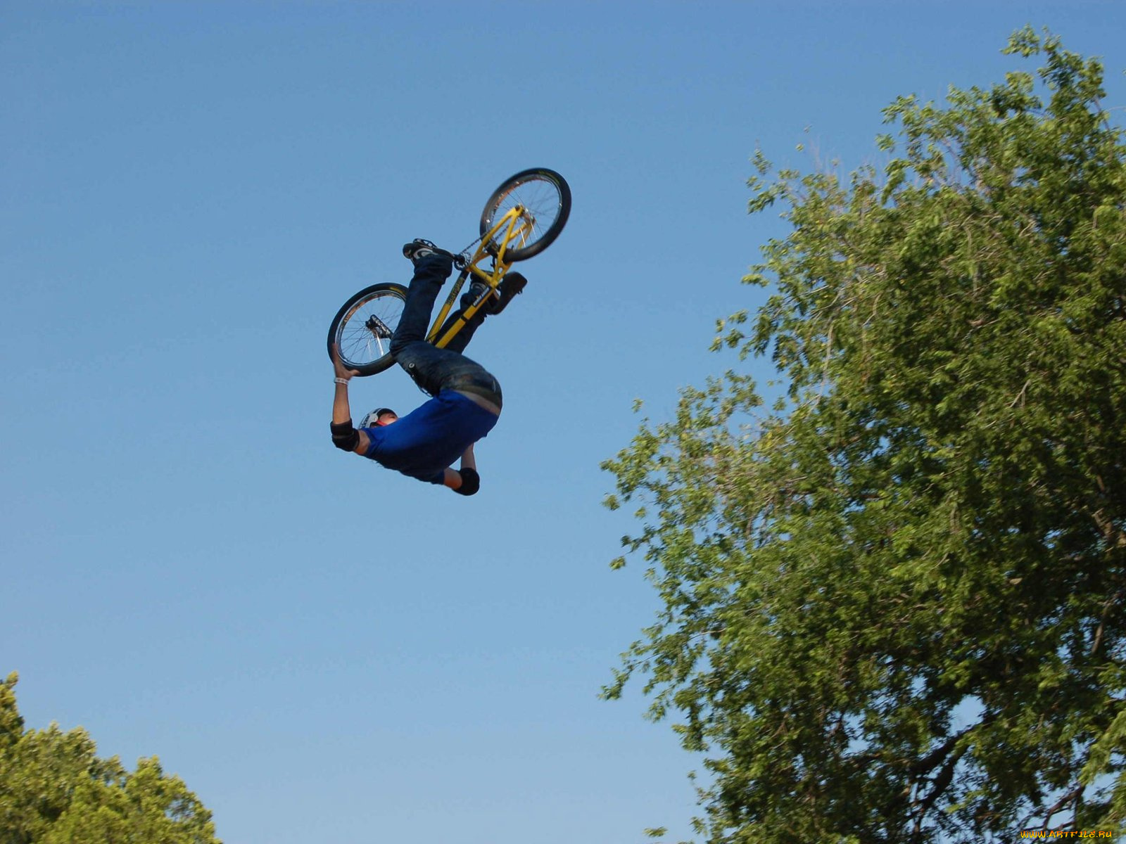 napolitan, doing, no, hander, front, flip, in, pro, dirt, спорт, bmx