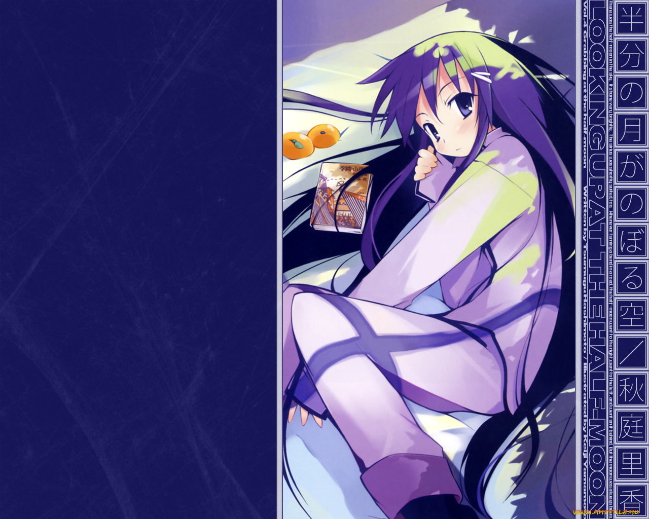 аниме, hanbun, no, tsuki, ga, noboru, sora