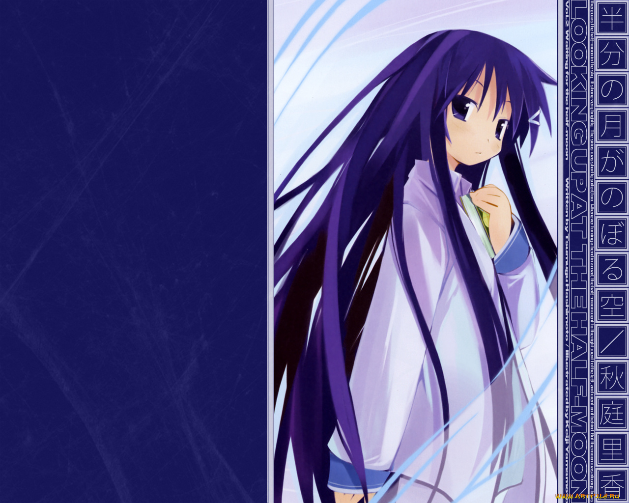 аниме, hanbun, no, tsuki, ga, noboru, sora