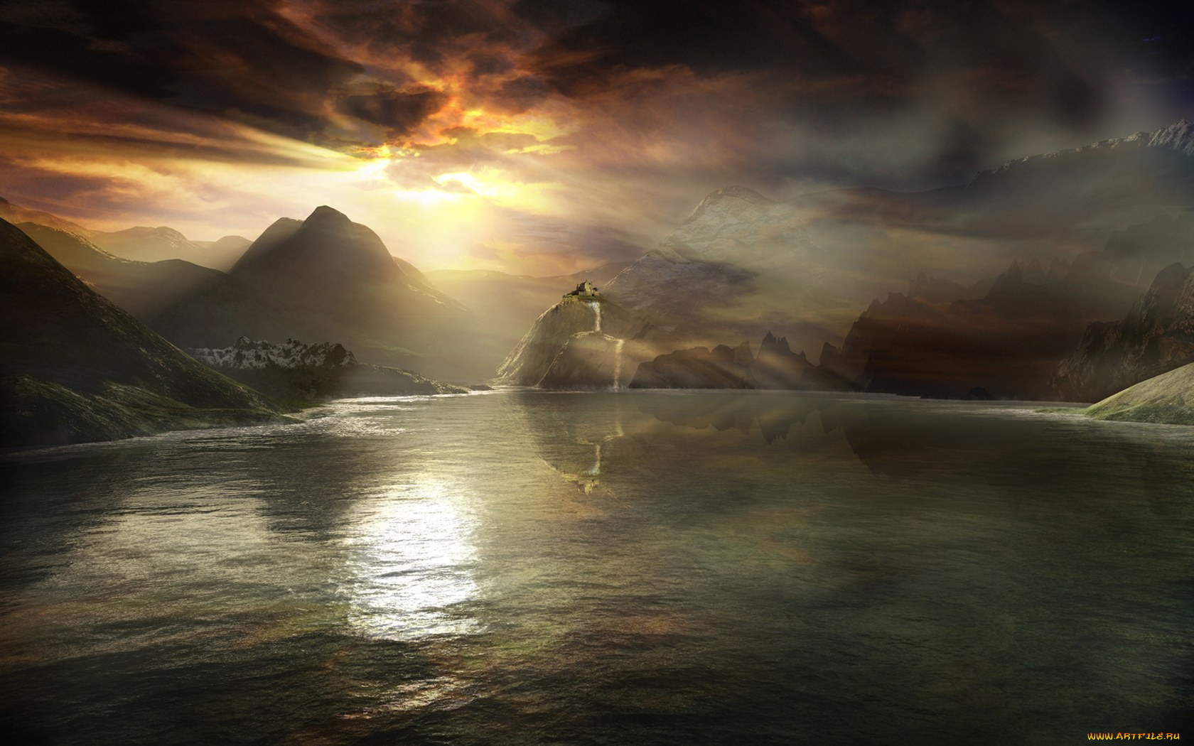 3д, графика, nature, landscape, природа