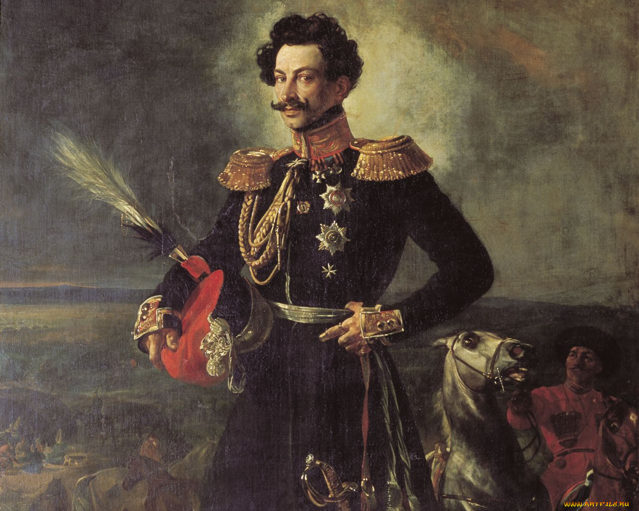 граф, василий, перовский, рисованные, карл, брюллов