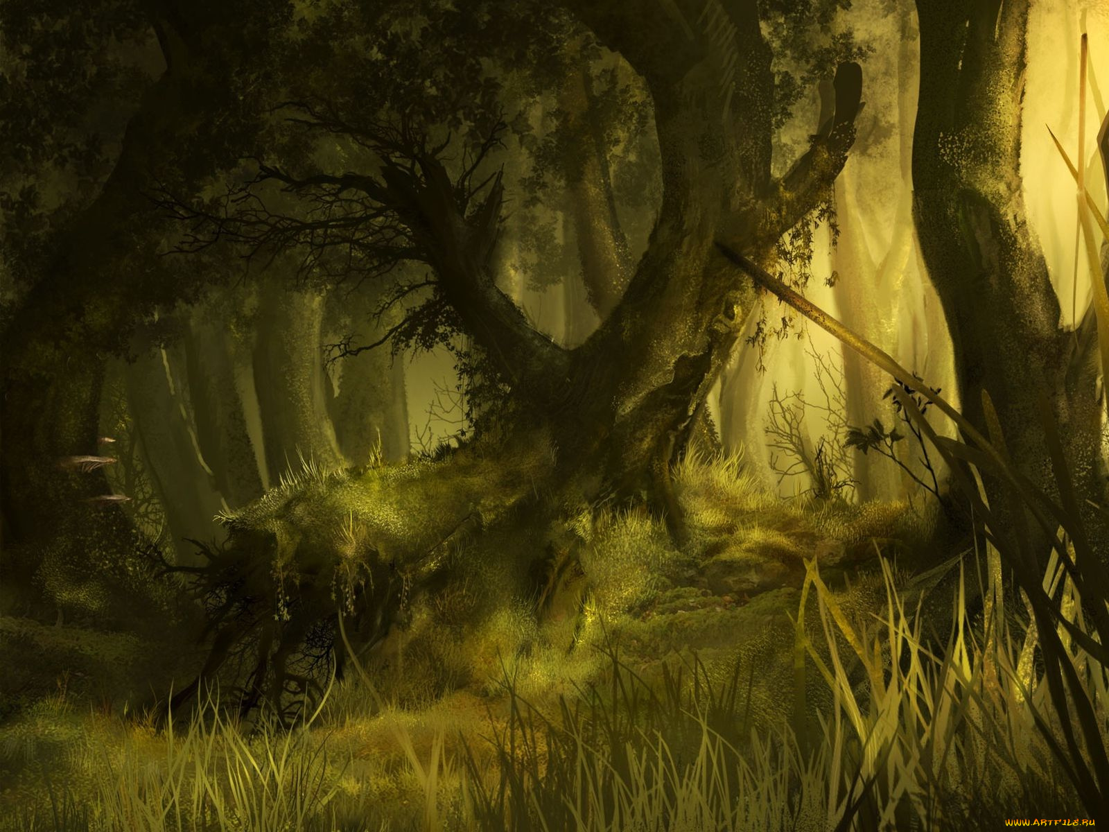 рисованные, природа