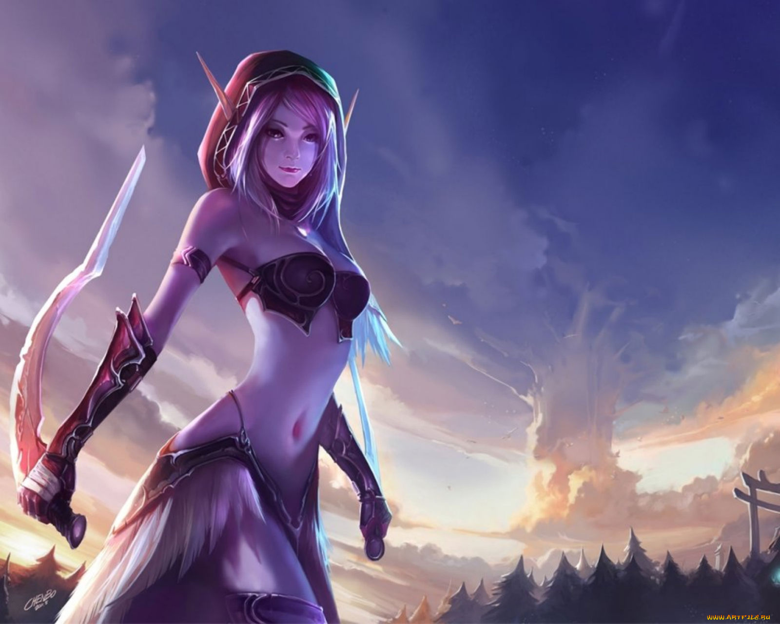 видео, игры, warcraft, iii, reign, of, chaos, дева