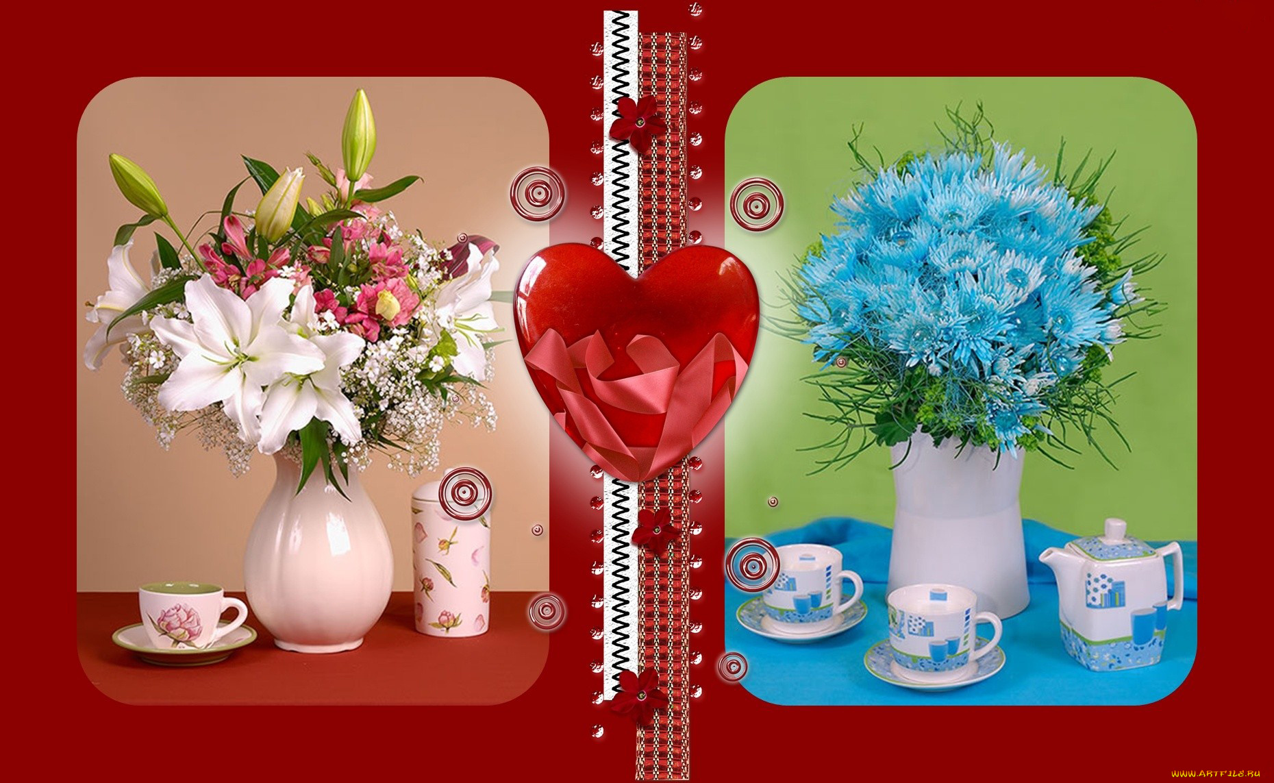 автор, ela, roza, цветы, букеты, композиции, коллаж