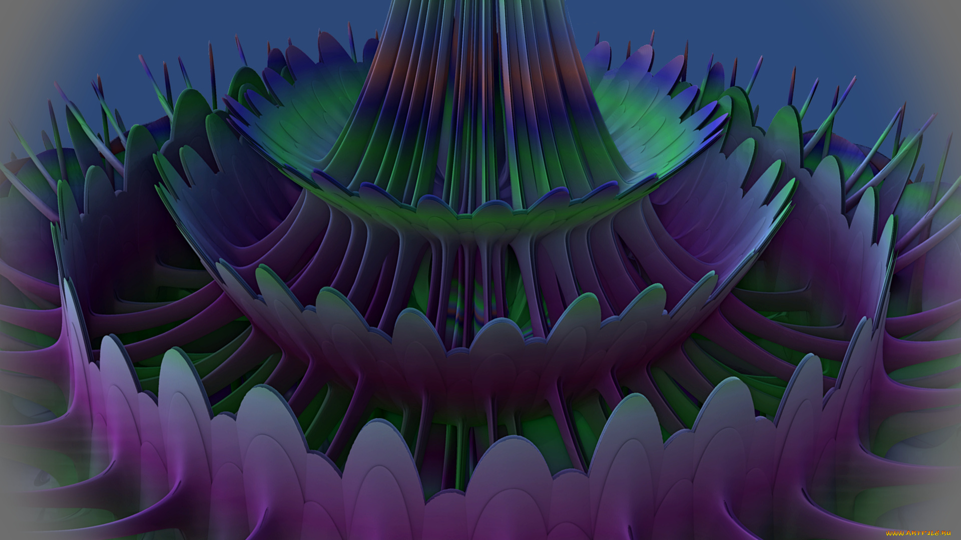 3д, графика, fractal, фракталы, фон