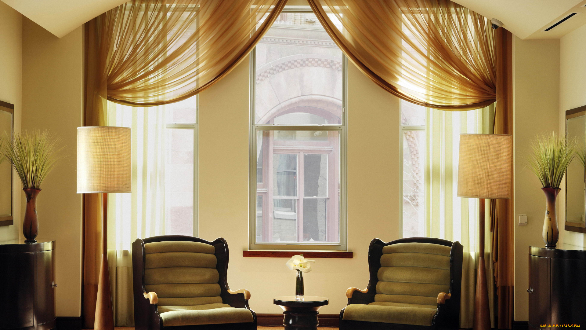 интерьер, гостиная, кресла, дизайн, стиль, комната