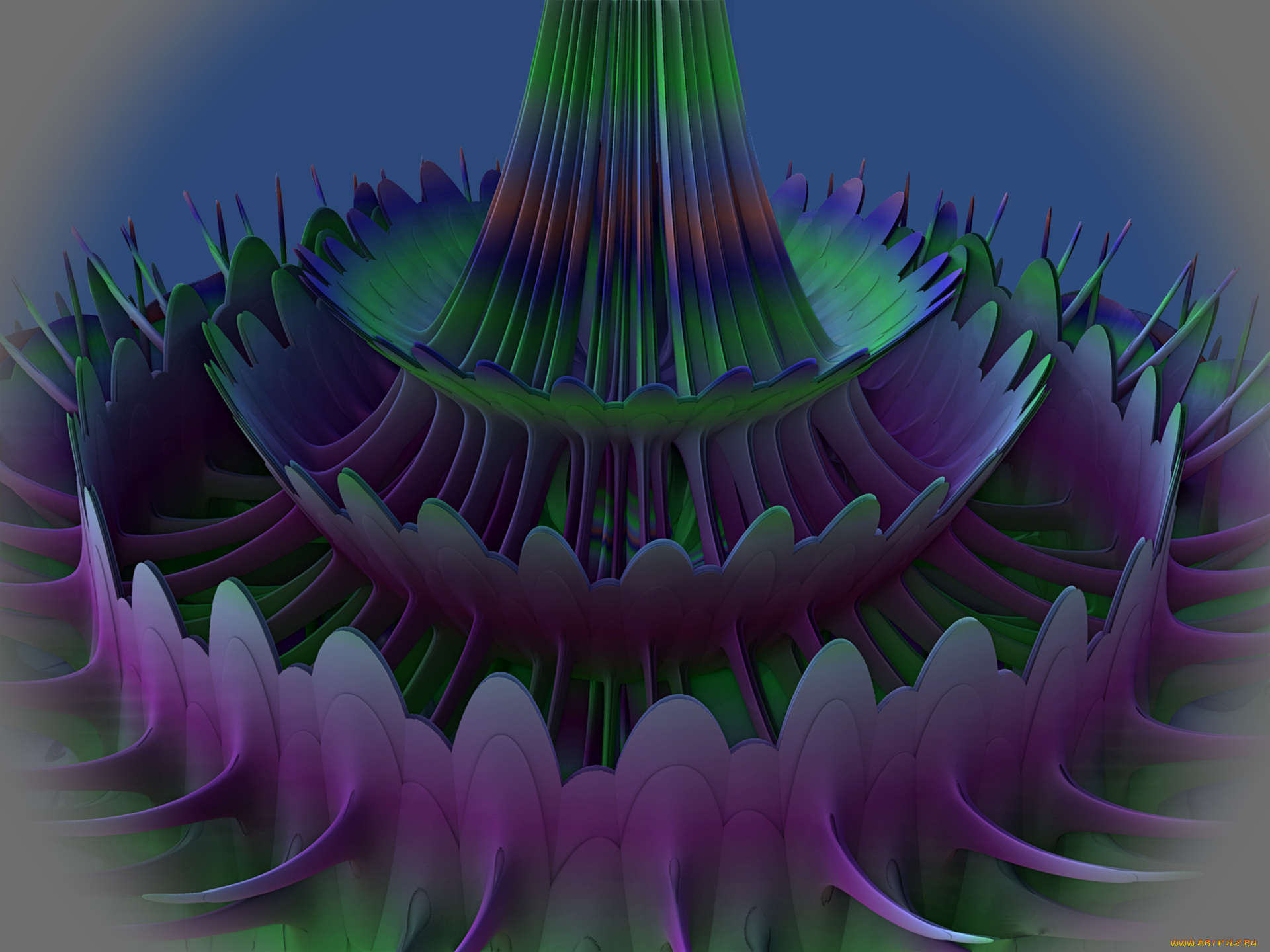 3д, графика, fractal, фракталы, фон