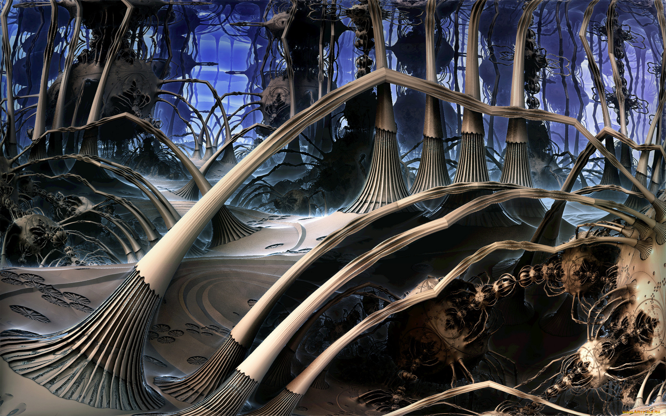 3д, графика, fractal, фракталы, узор, фон