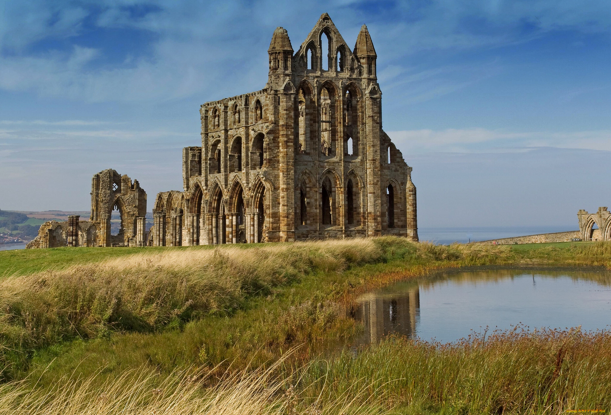 whitby, abbey, north, yorkshire, england, города, исторические, архитектурные, памятники, аббатство, уитби, северный, йоркшир, англия, развалины, руины