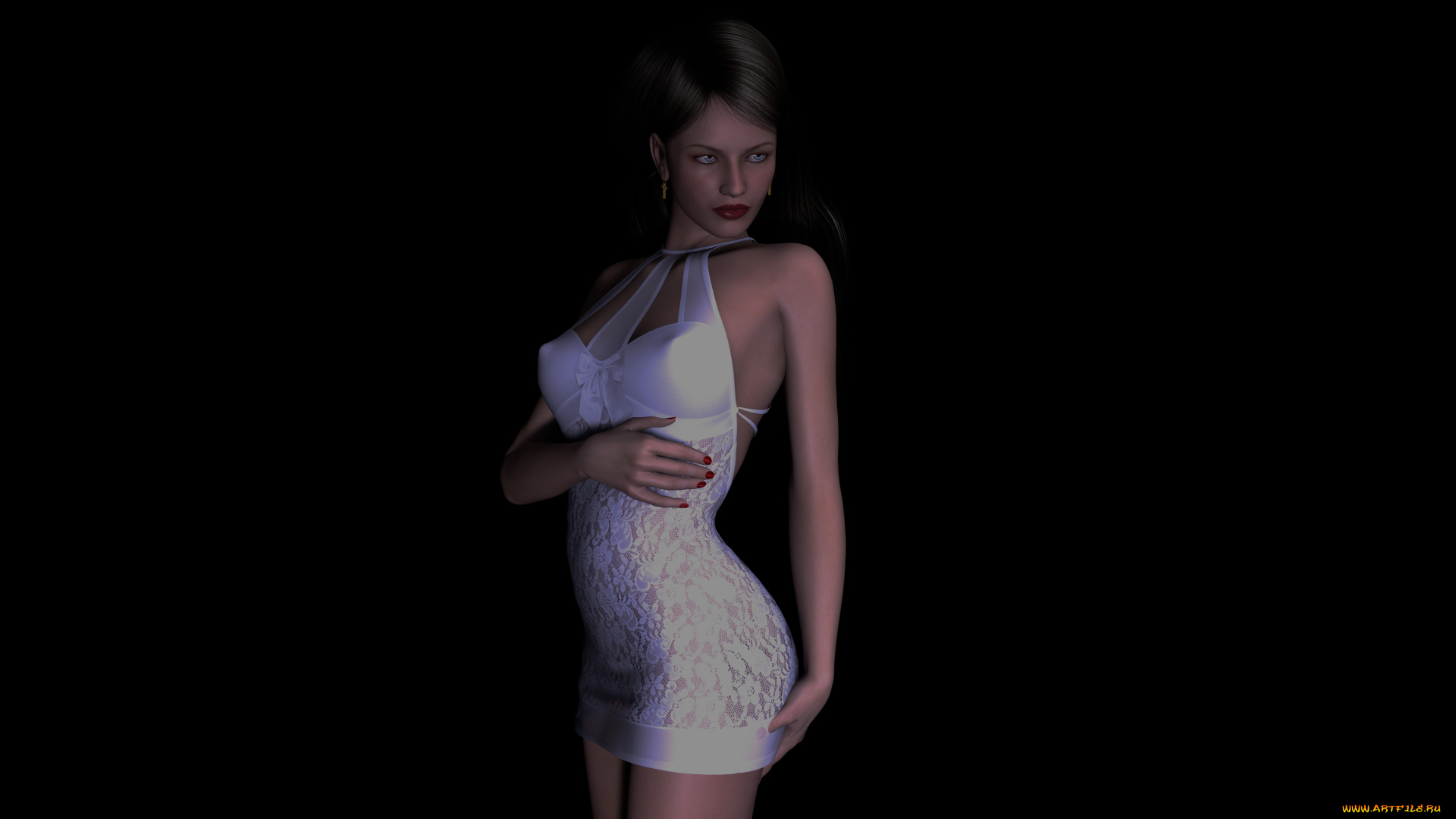 3д, графика, people, , люди, девушка, взгляд