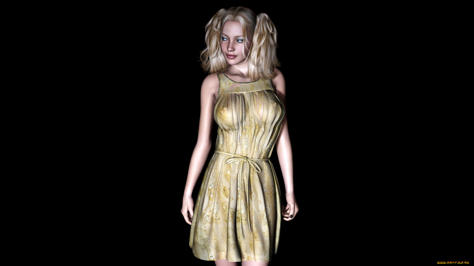 3д, графика, people, , люди, взгляд, девушка