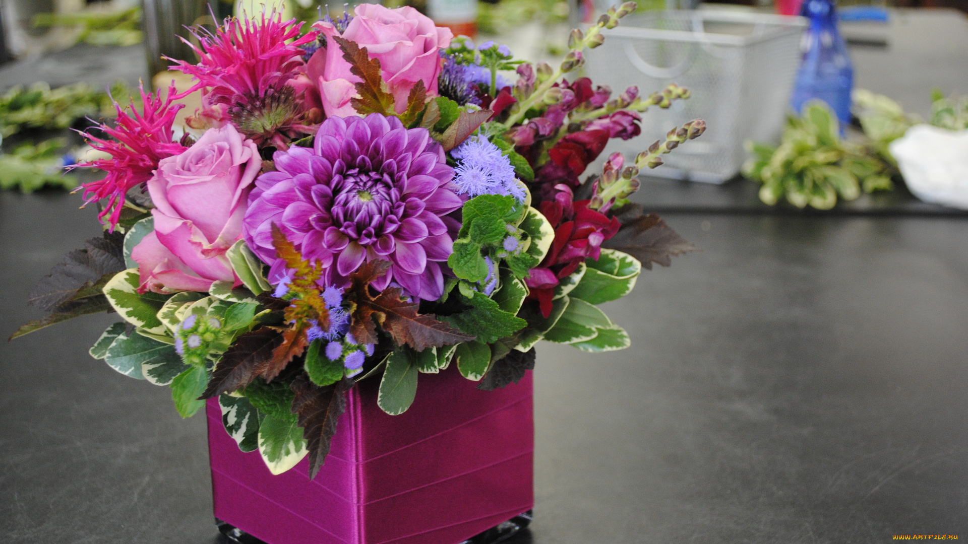 цветы, букеты, , композиции, букет, хризантема, розы