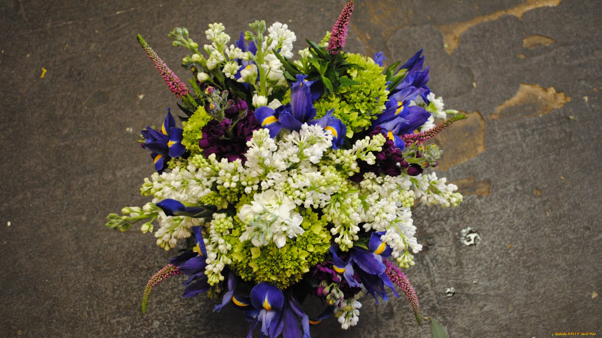 цветы, букеты, , композиции, букет, ирис, сирень