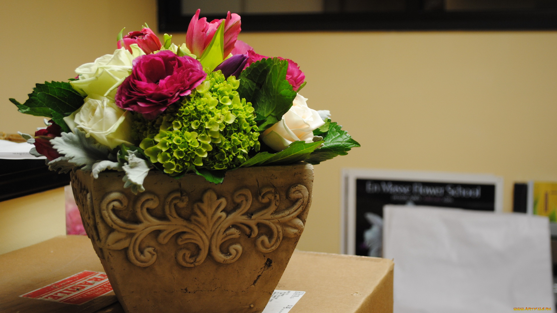 цветы, букеты, , композиции, розы, пион, букет, тюльпаны