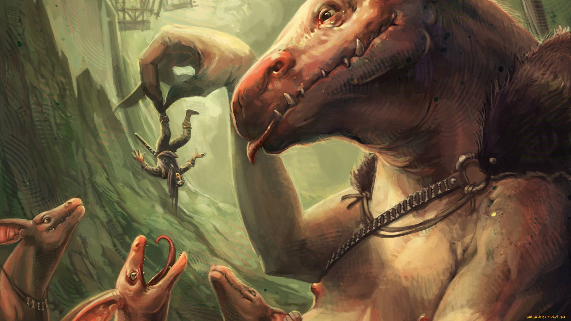 фэнтези, существа, малыши, монстры, чудовища, корм, человек