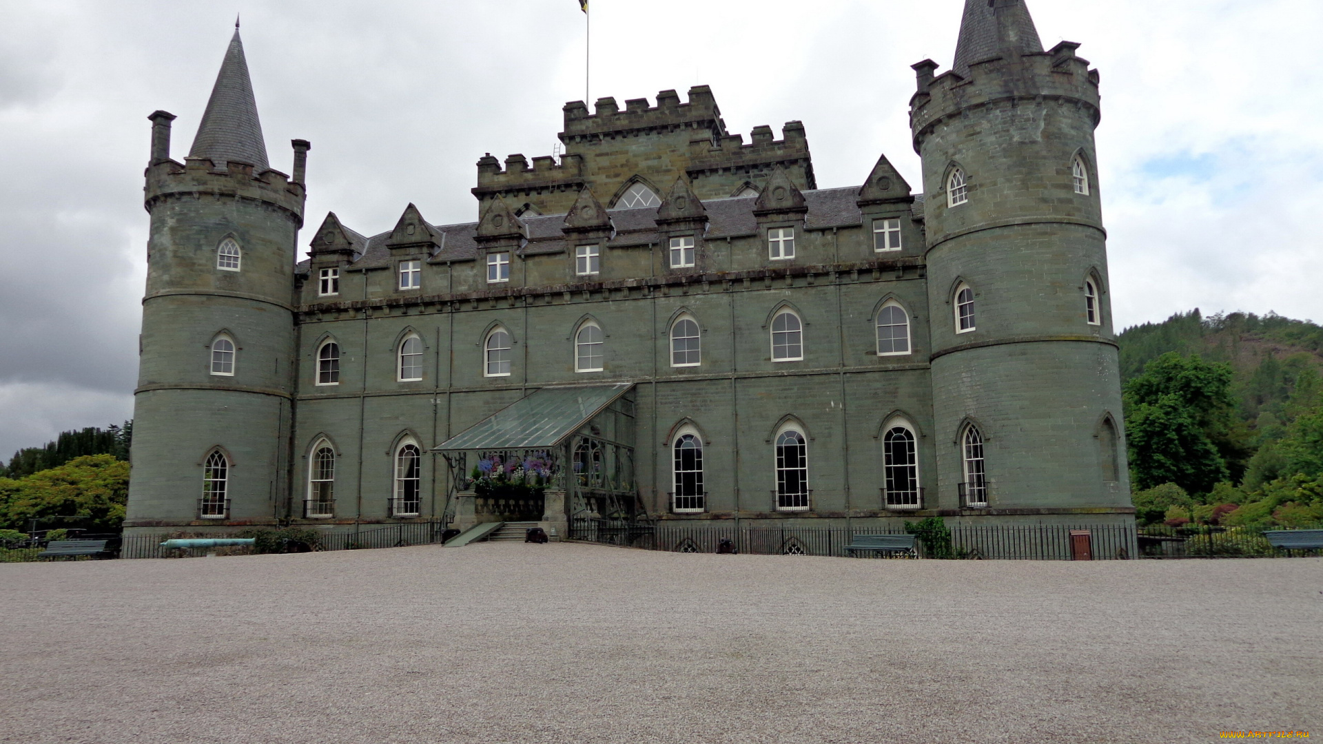 inveraray, castle, scotland, города, -, дворцы, , замки, , крепости, башни
