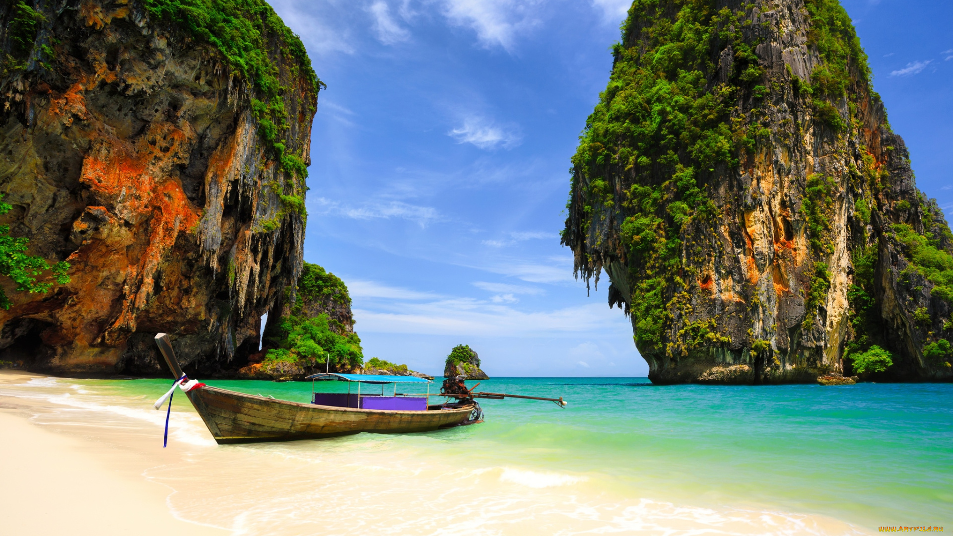 корабли, лодки, , шлюпки, пляж, утесы, таиланд