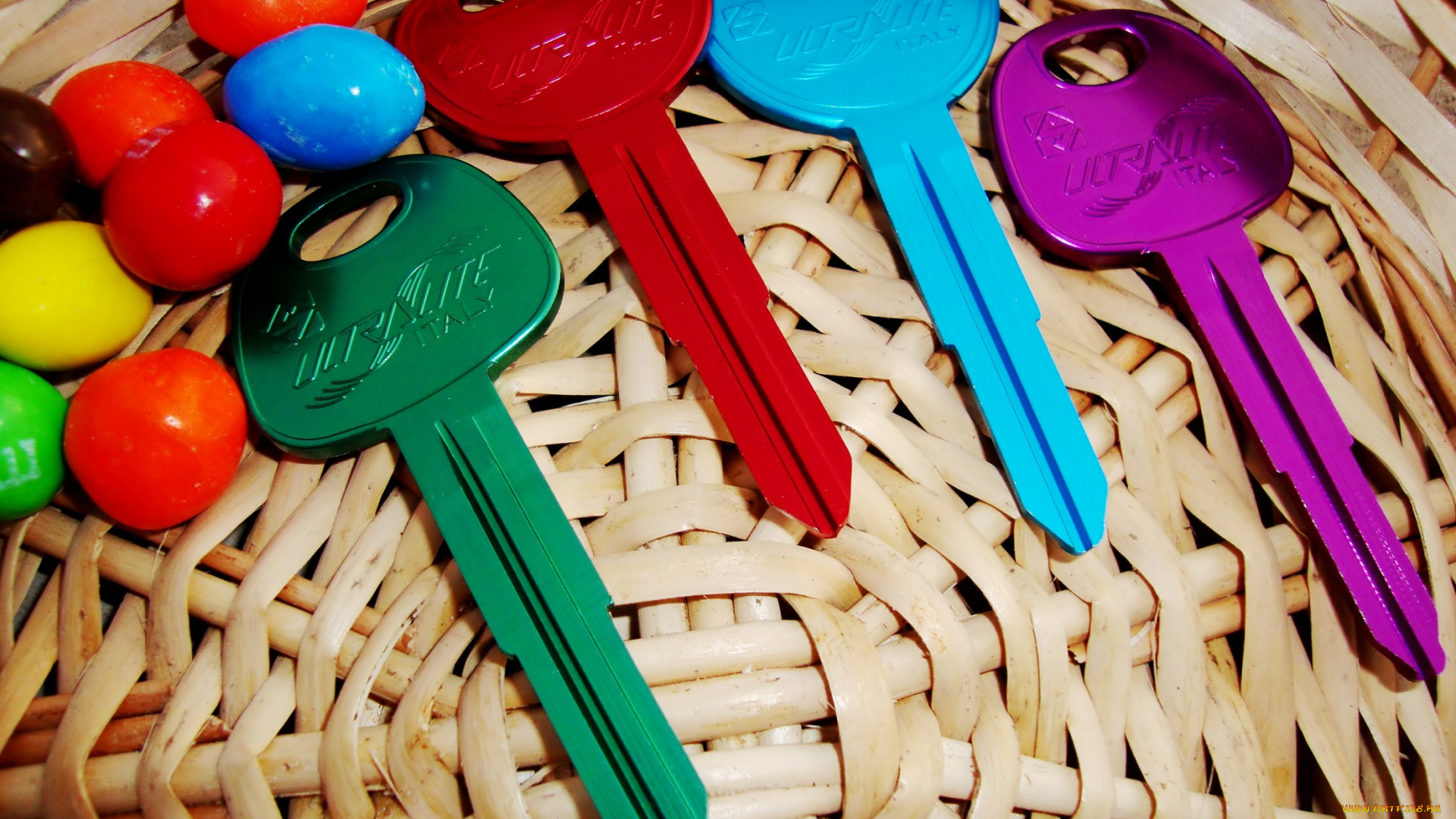 разное, ключи, , замки, , дверные, ручки, корзина, разноцветные