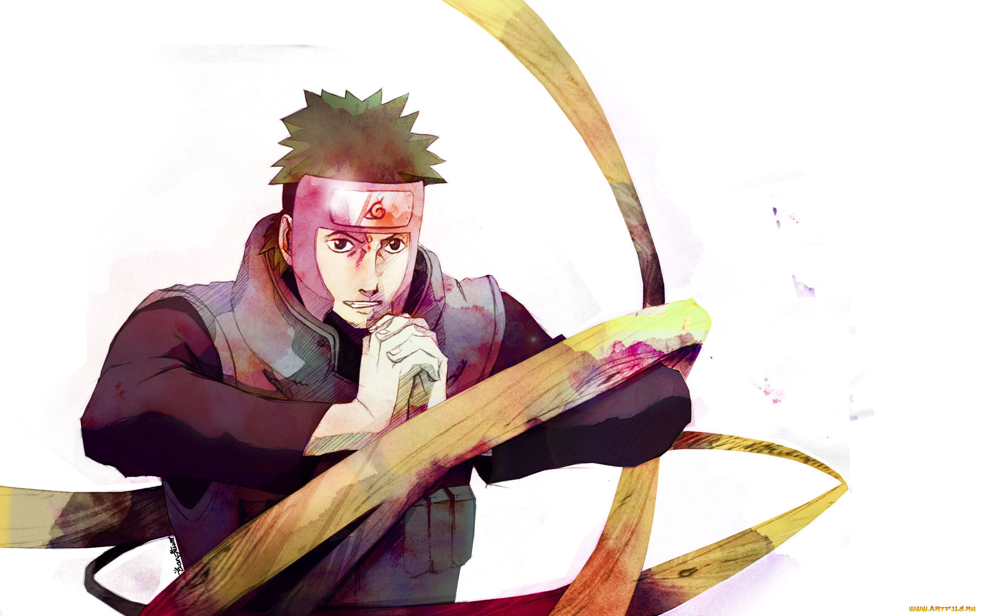 аниме, naruto, ямато, древесный, стиль, анбу, шиноби