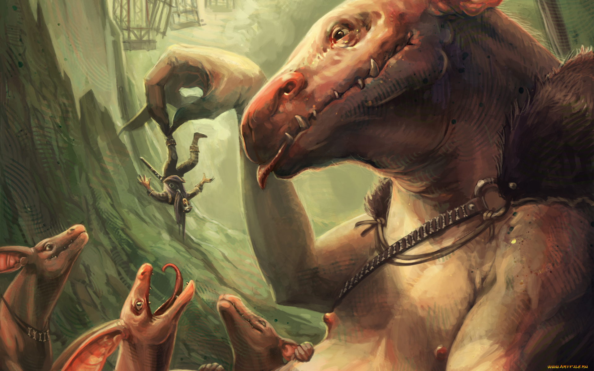 фэнтези, существа, малыши, монстры, чудовища, корм, человек