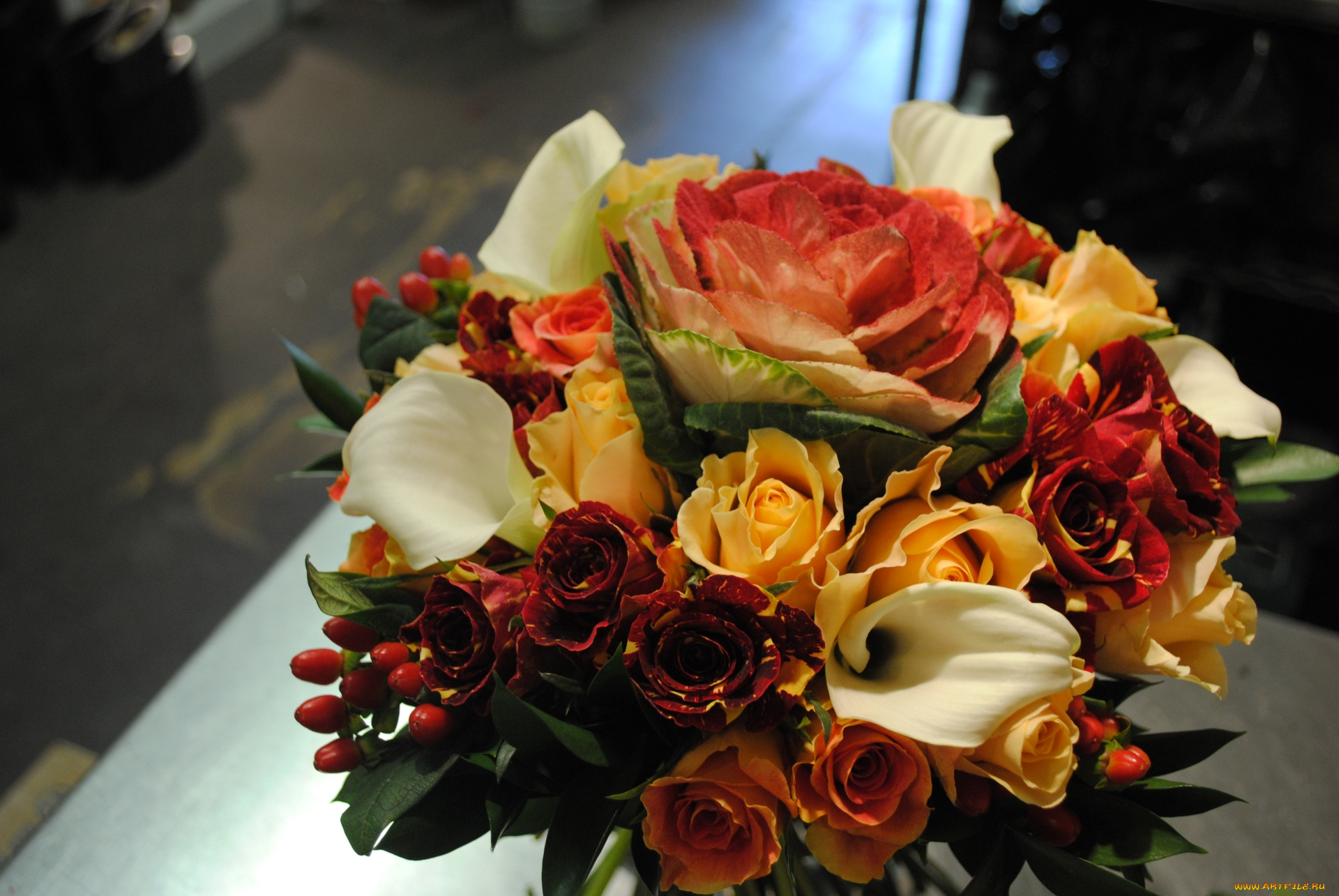 цветы, букеты, , композиции, букет, розы, каллы