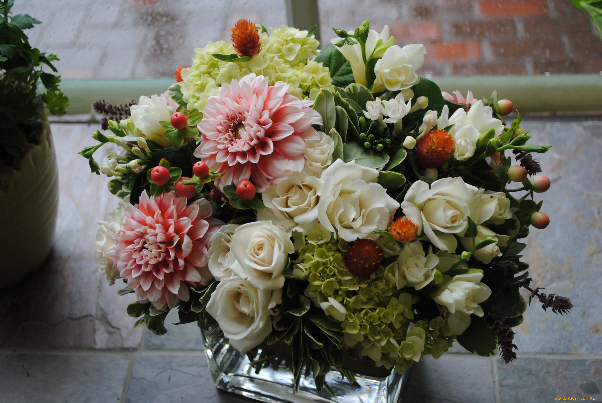 цветы, букеты, , композиции, хризантемы, розы, букет