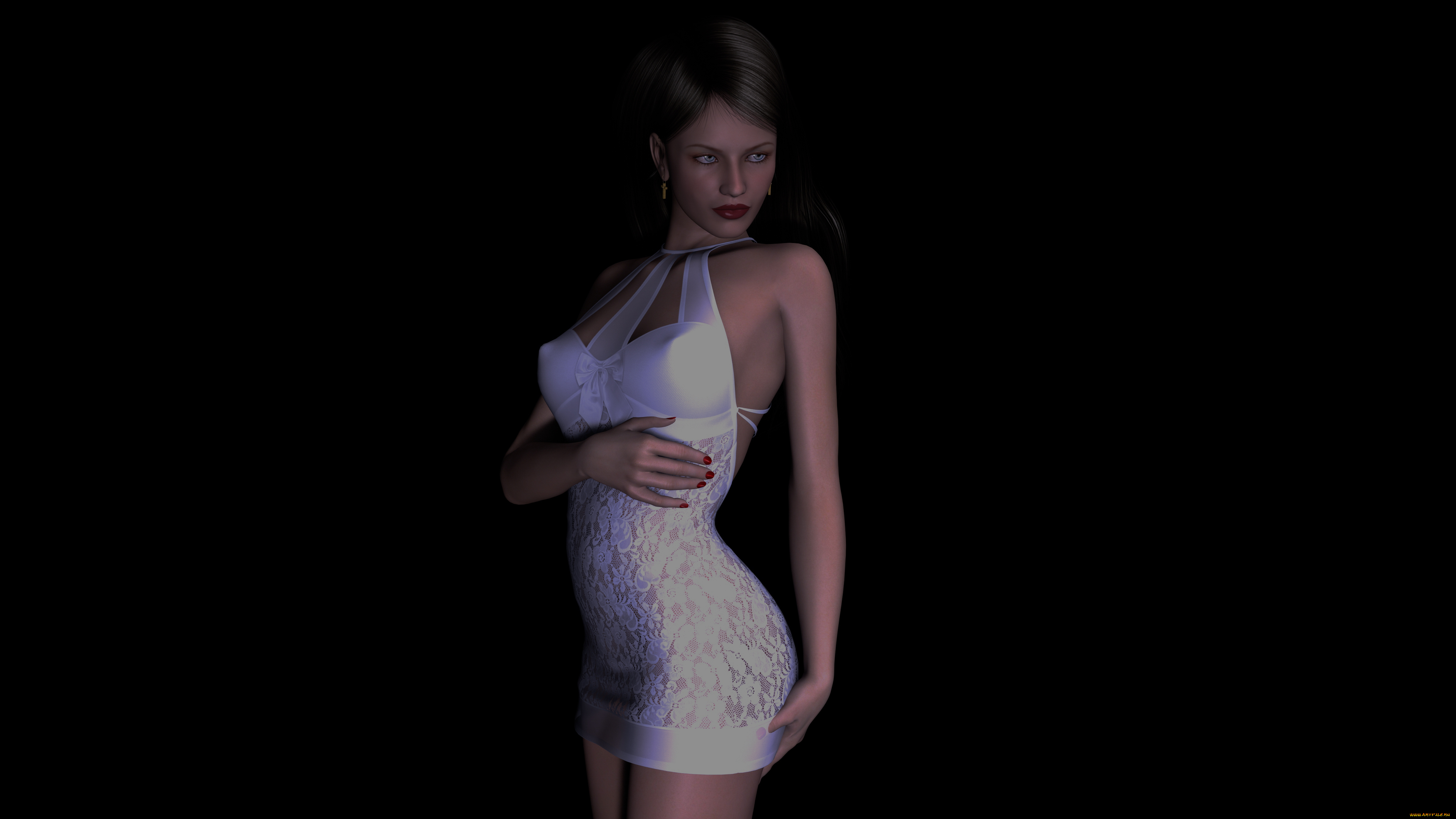 3д, графика, people, , люди, девушка, взгляд