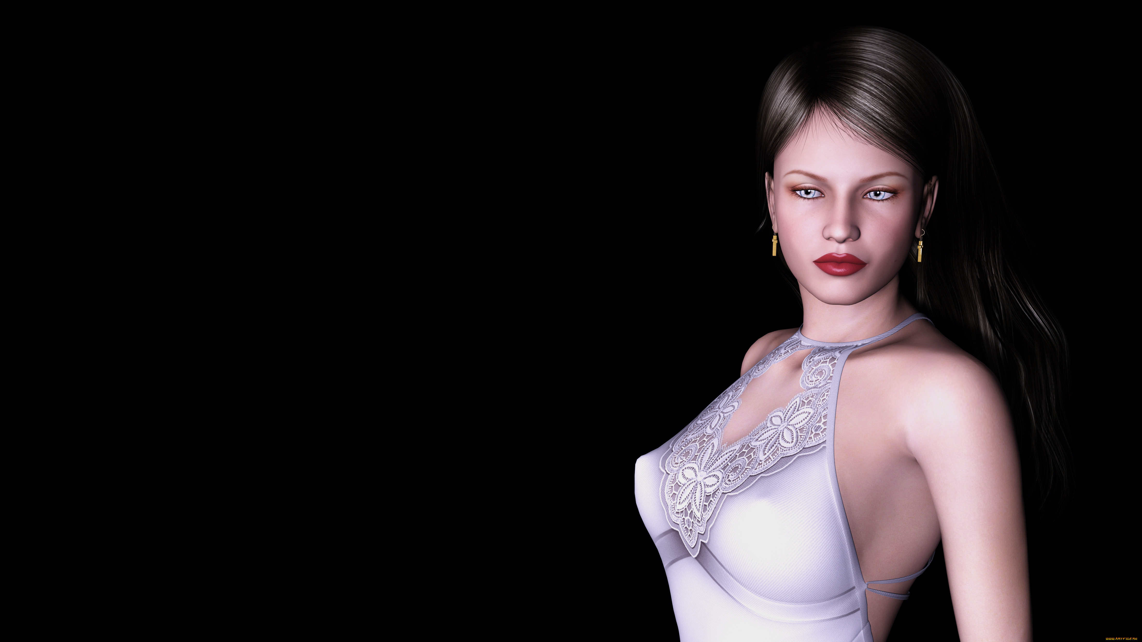 3д, графика, people, , люди, взгляд, девушка