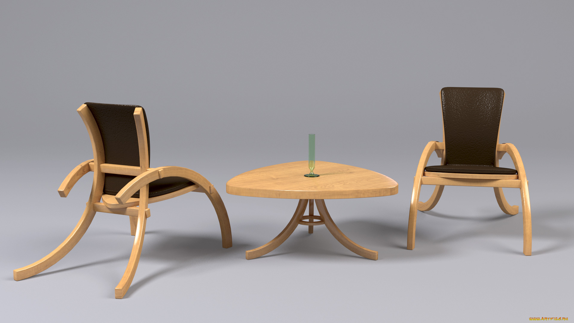3д, графика, моделирование, , modeling, стулья, стол