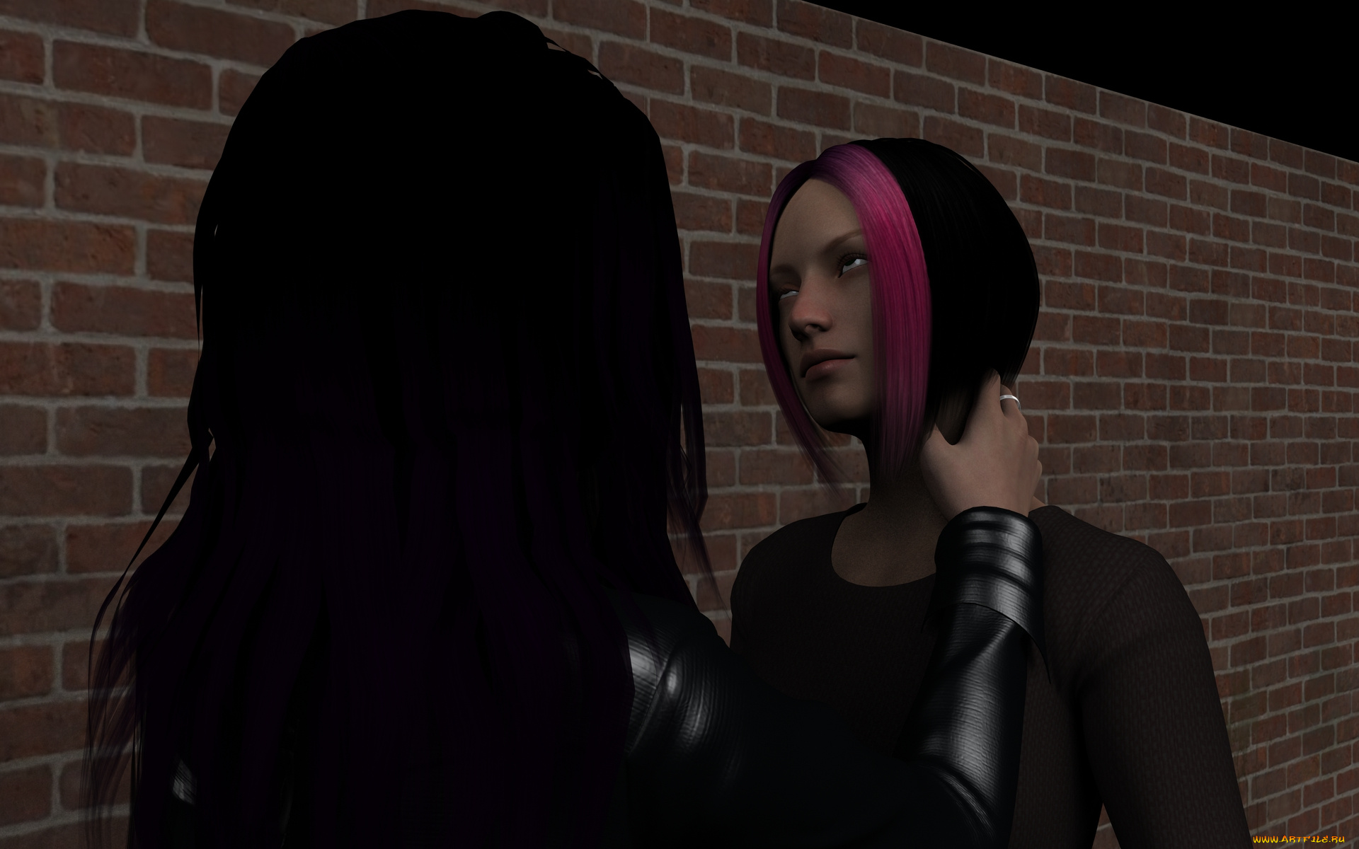 3д, графика, люди, , people, фон, взгляд, девушки