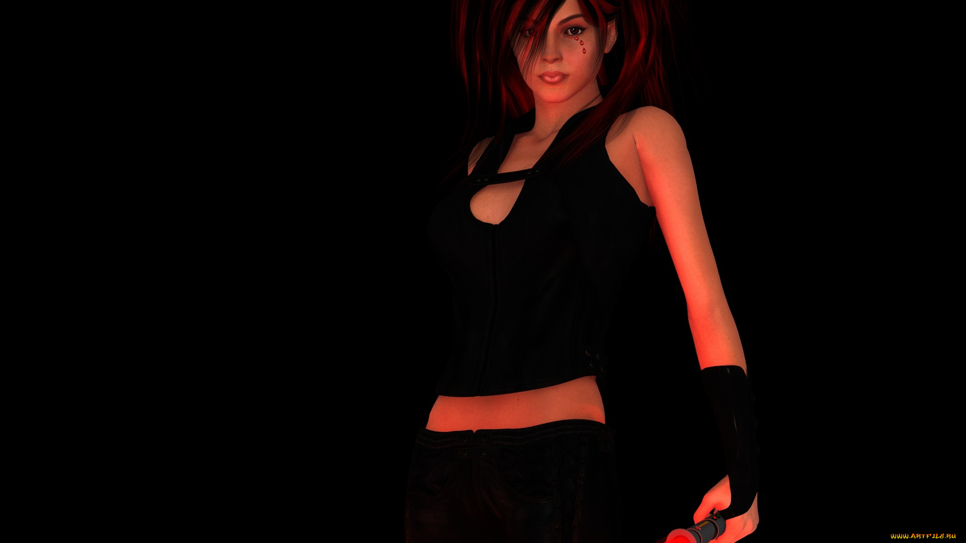 3д, графика, фантазия, , fantasy, оружие, фон, взгляд, девушка