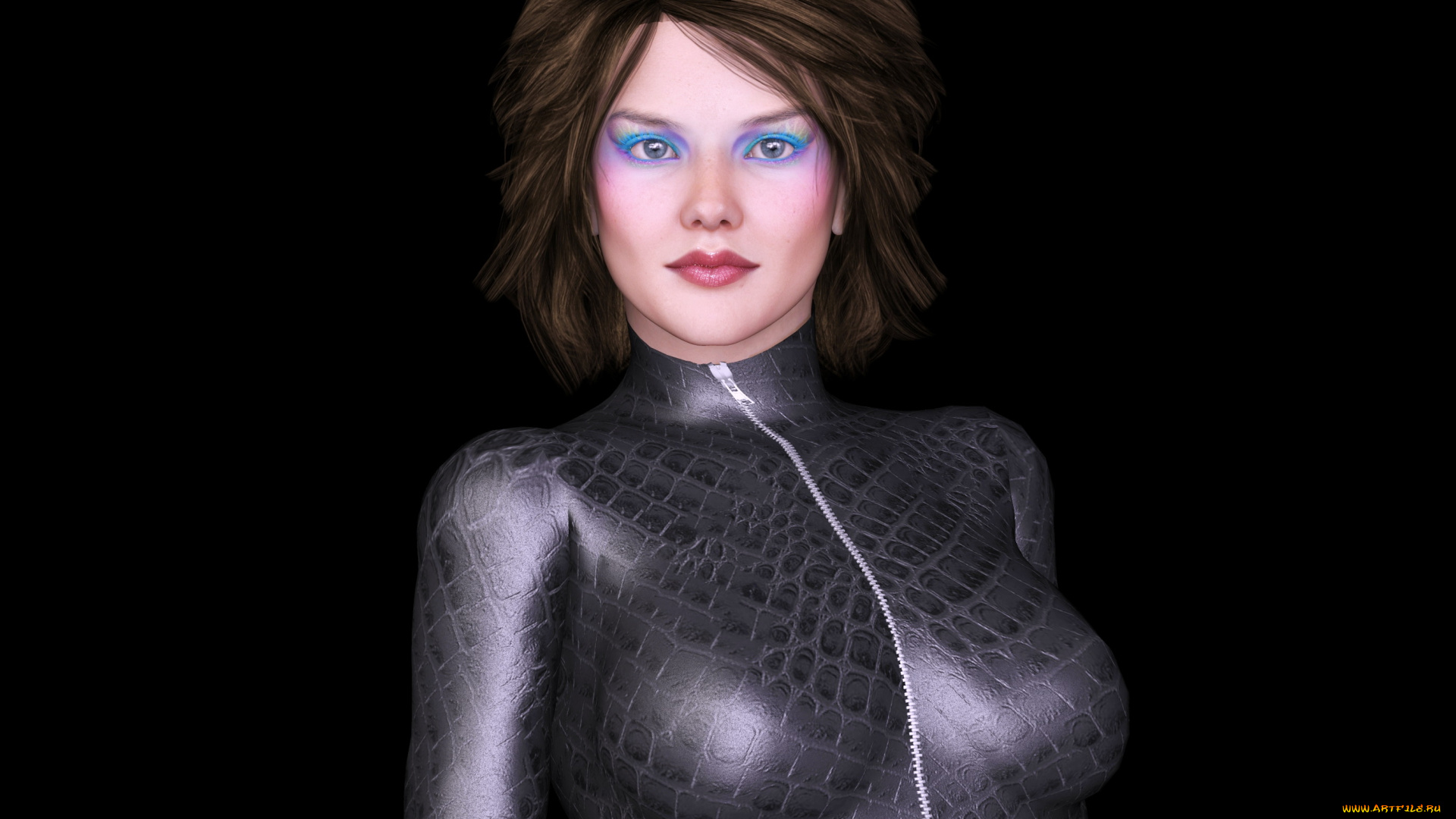 3д, графика, люди, , people, девушка, взгляд, фон