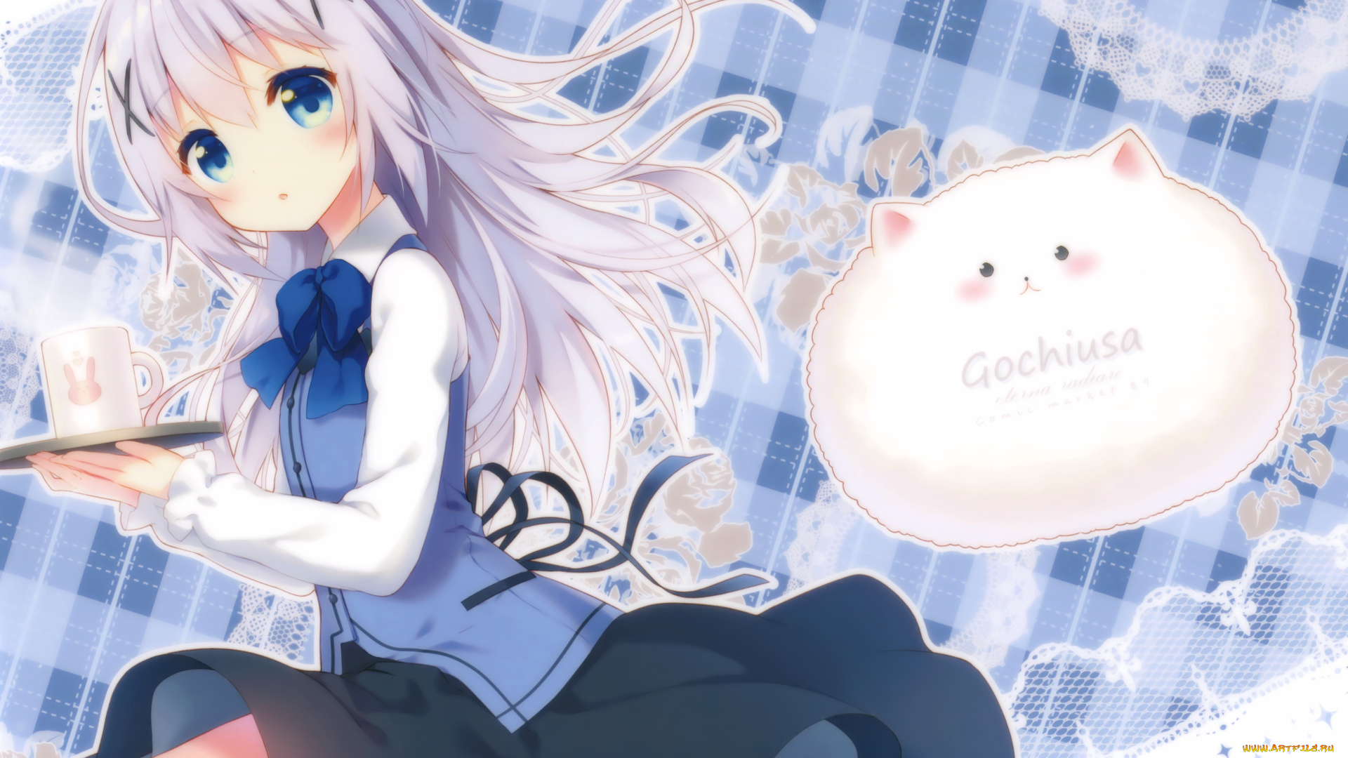 аниме, gochuumon, wa, usagi, desu, ka, gochuumon, wa, usagi, desu, ka, tippy, kafuu, chino, riichu