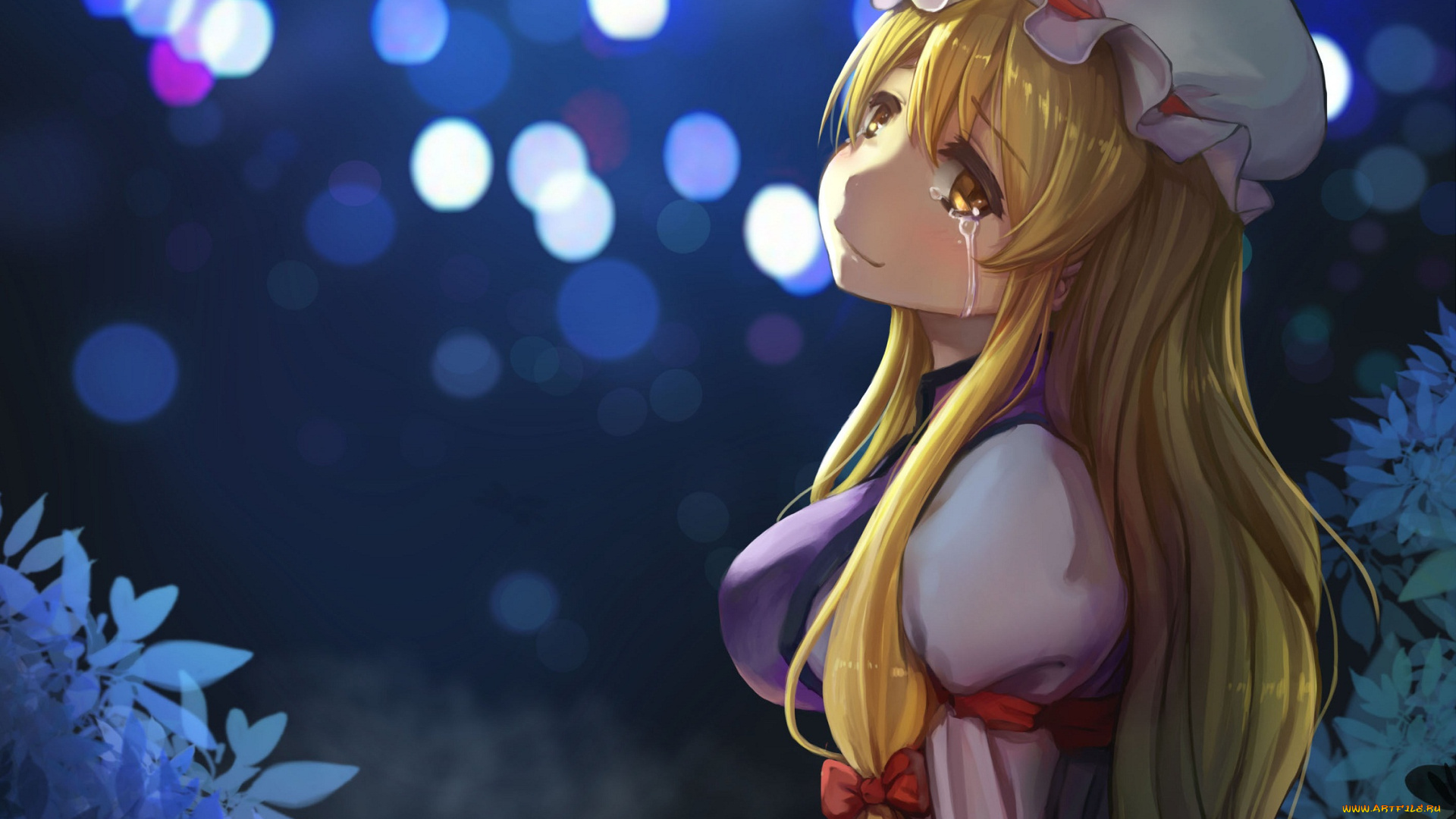 аниме, touhou, poly, yakumo, yukari