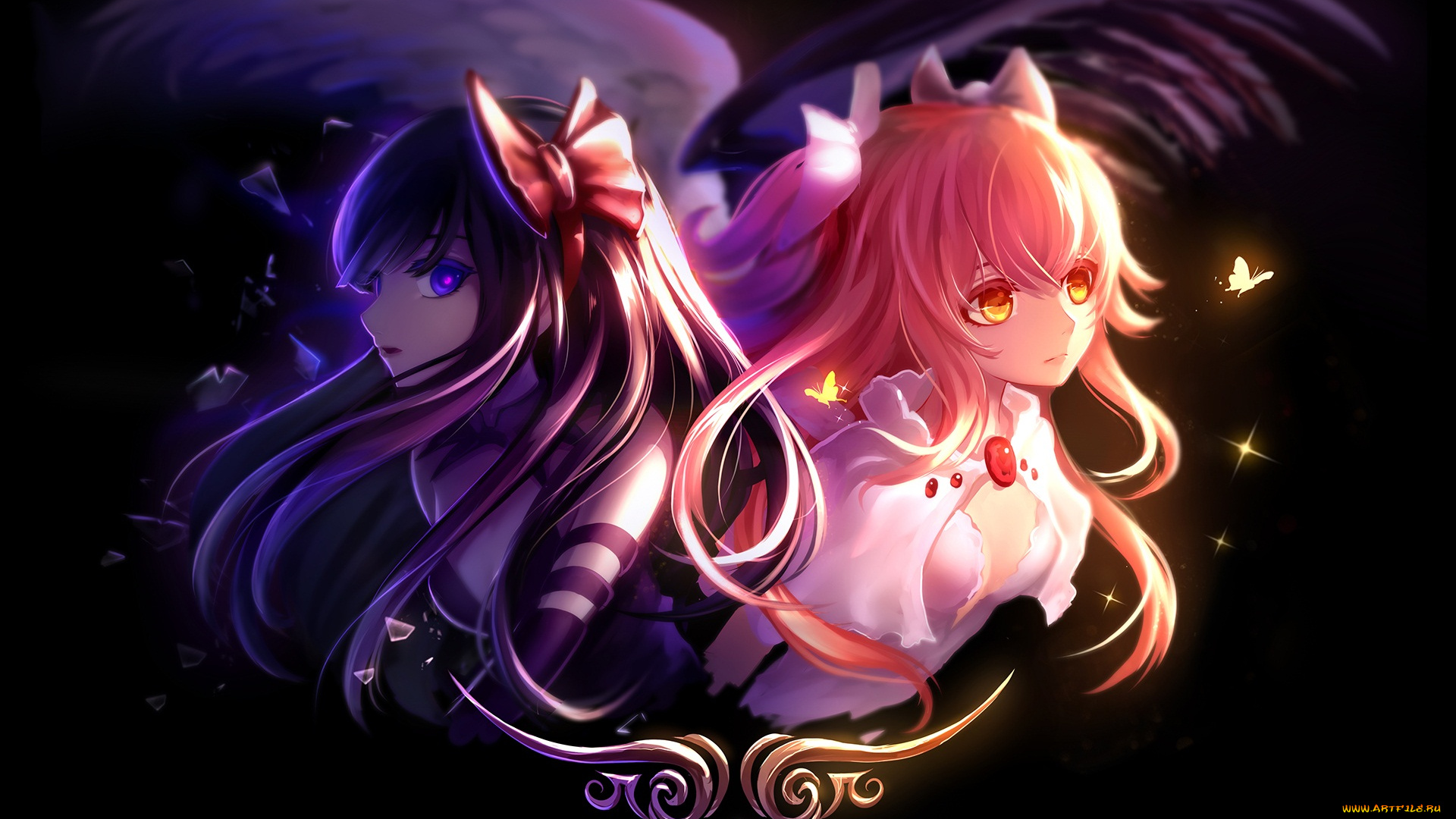 автор, , un, s, аниме, mahou, shoujo, madoka, magika, mahou, shoujo, madoka, magica, akemi, homura, akuma, kaname, ultimate