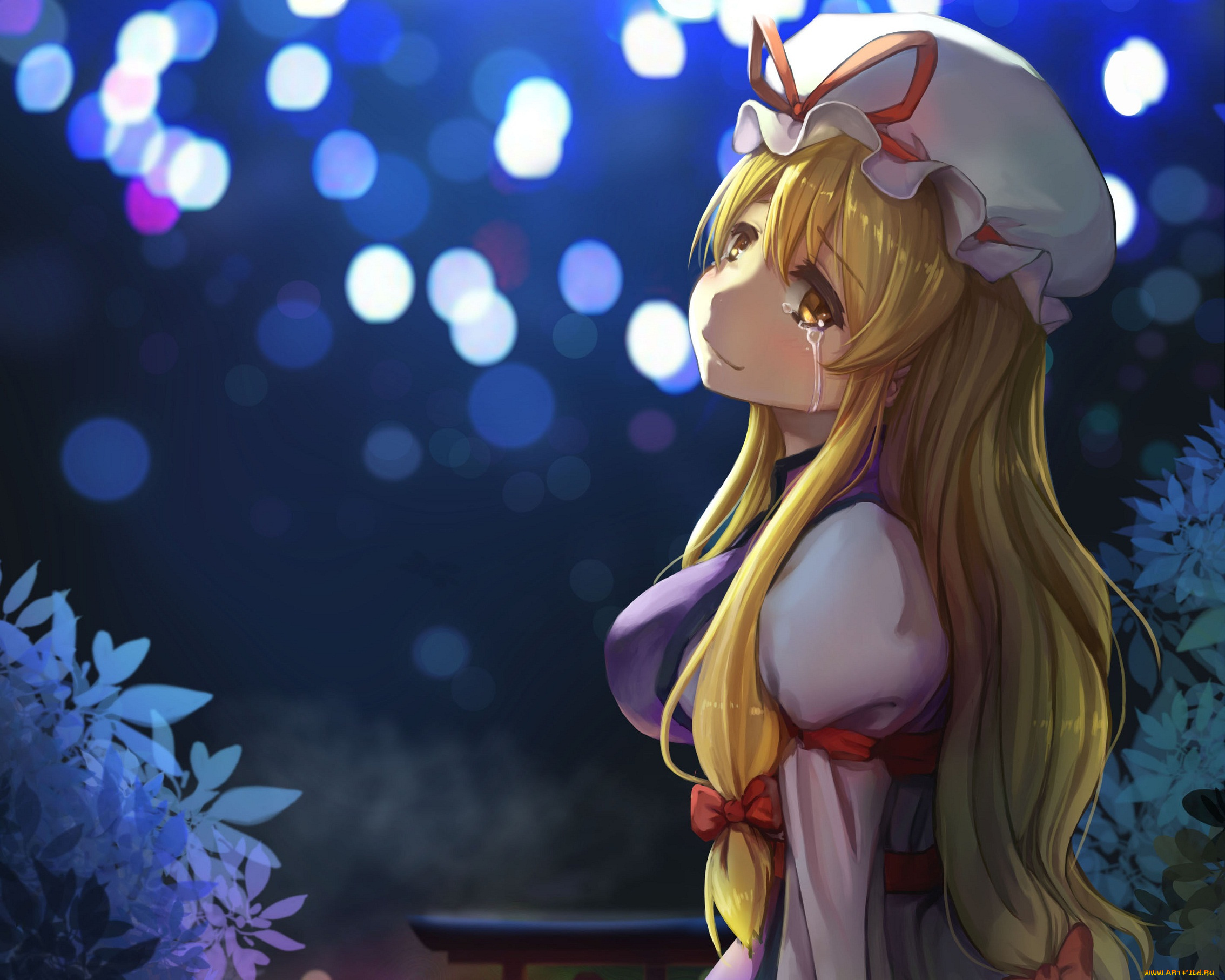 аниме, touhou, poly, yakumo, yukari